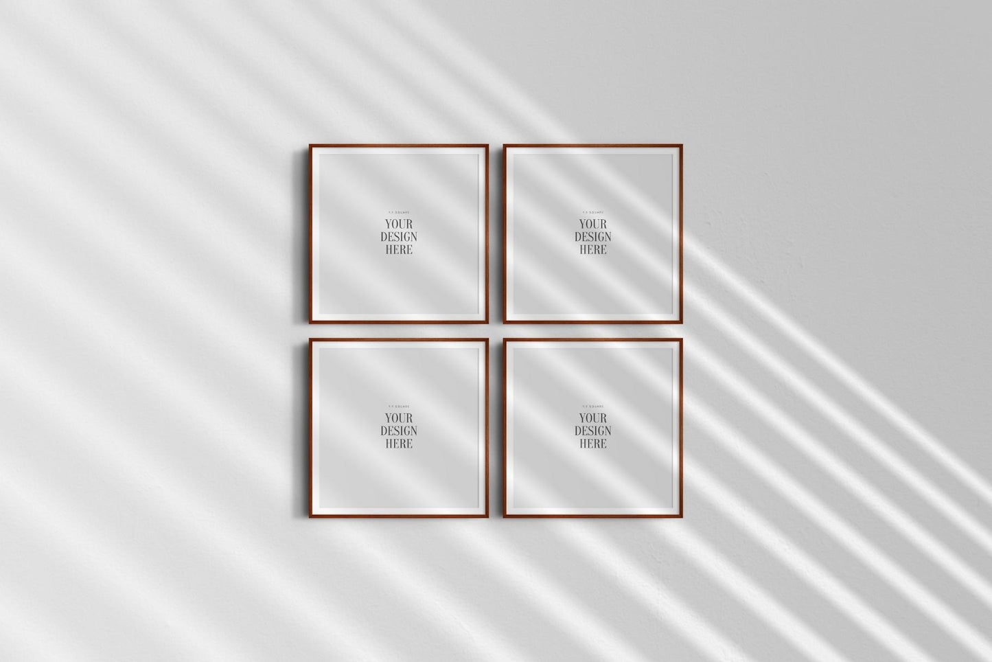 Frame Mockup BUNDLE 1:1 Square Frame Mockup Sets of 6, 4, 3, 2 + 1 Single Frames PSD Gallery Wall Mockups