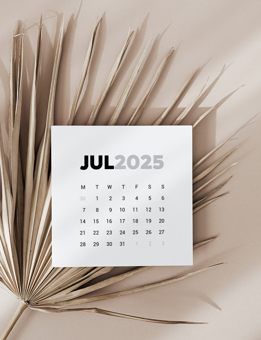 2025 Calendar | 4x4 | 3x3 | 2x2 | Printable Journaling and Planner Cards | Printable Mini Calendar 2025 | Bujo Calendar 2025 | Minimal Aesthetic | Clean Design | Monday Start + Sunday Start | PDF + JPEG | 05