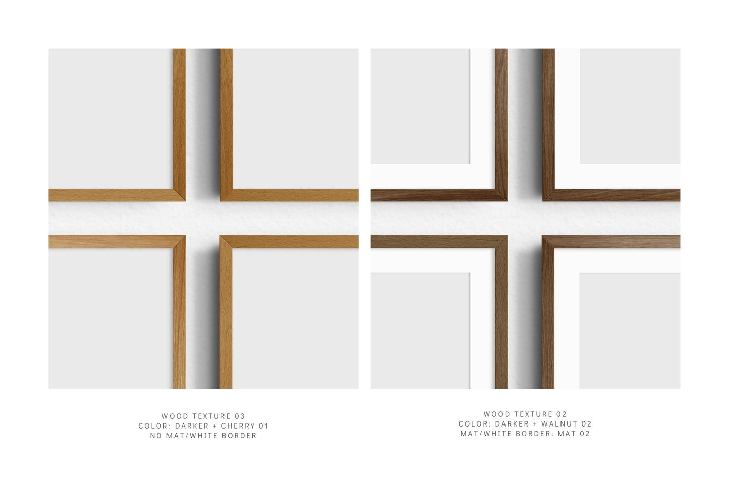 4:3 FRAME MOCKUP BUNDLE 3:4 Landscape | Gallery Wall Mockups | Frame Mockup Sets of 6, 4, 3, 2 + 1 Single Frame | PSD