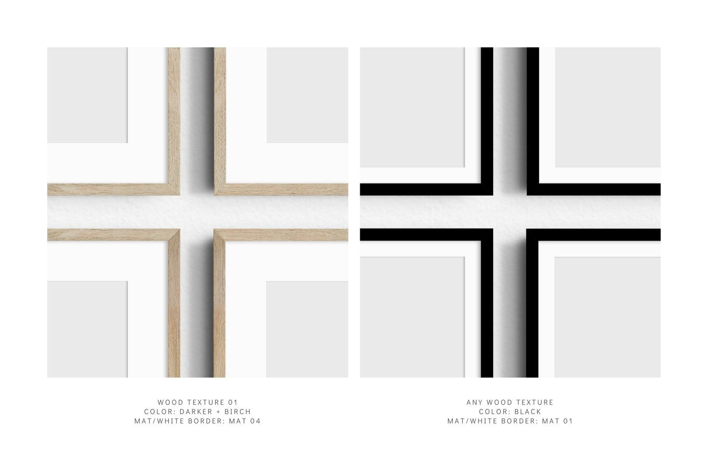 4:3 FRAME MOCKUP BUNDLE 3:4 Landscape | Gallery Wall Mockups | Frame Mockup Sets of 6, 4, 3, 2 + 1 Single Frame | PSD