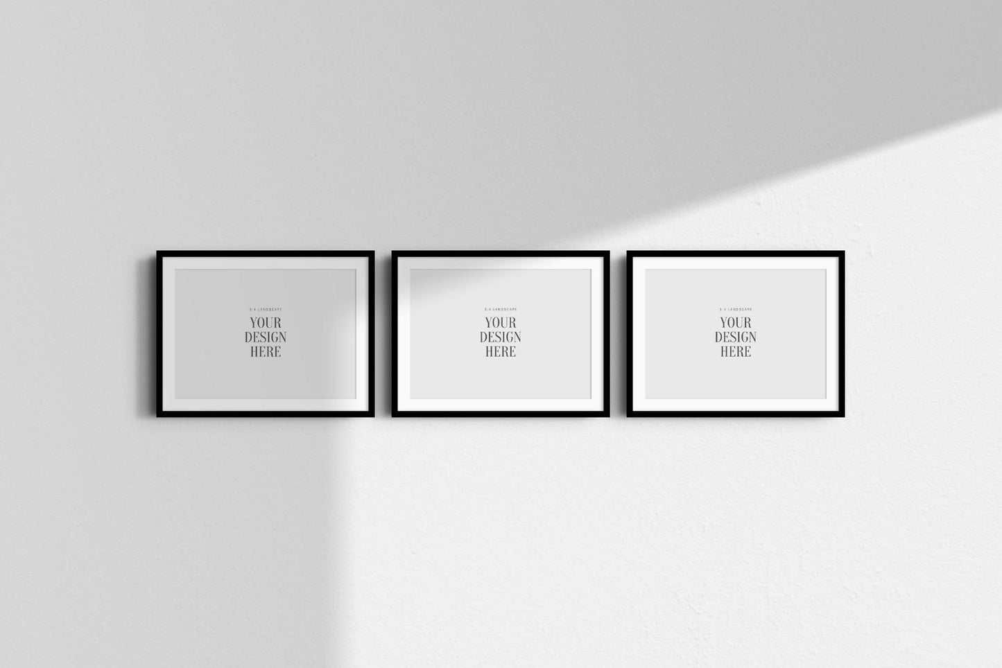 4:3 FRAME MOCKUP BUNDLE 3:4 Landscape | Gallery Wall Mockups | Frame Mockup Sets of 6, 4, 3, 2 + 1 Single Frame | PSD