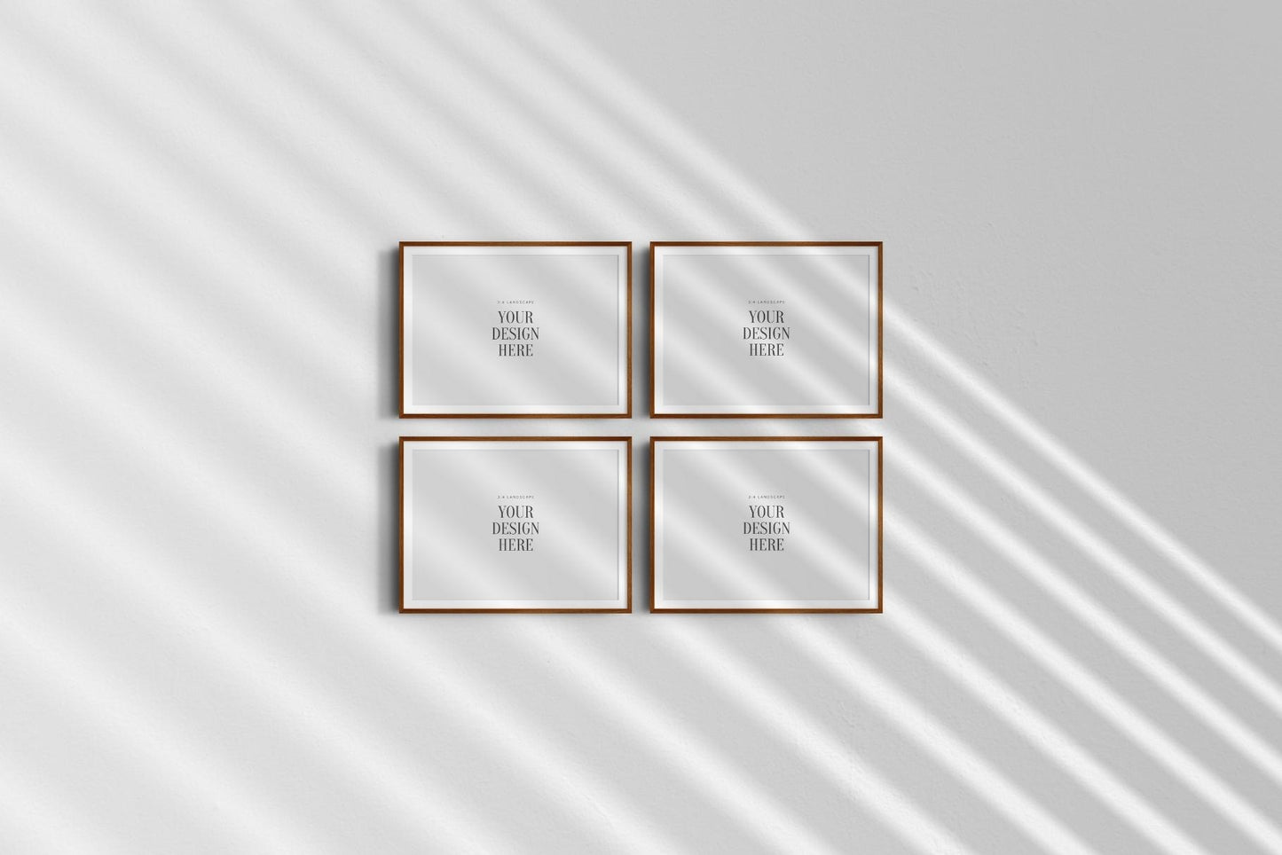 4:3 FRAME MOCKUP BUNDLE 3:4 Landscape | Gallery Wall Mockups | Frame Mockup Sets of 6, 4, 3, 2 + 1 Single Frame | PSD