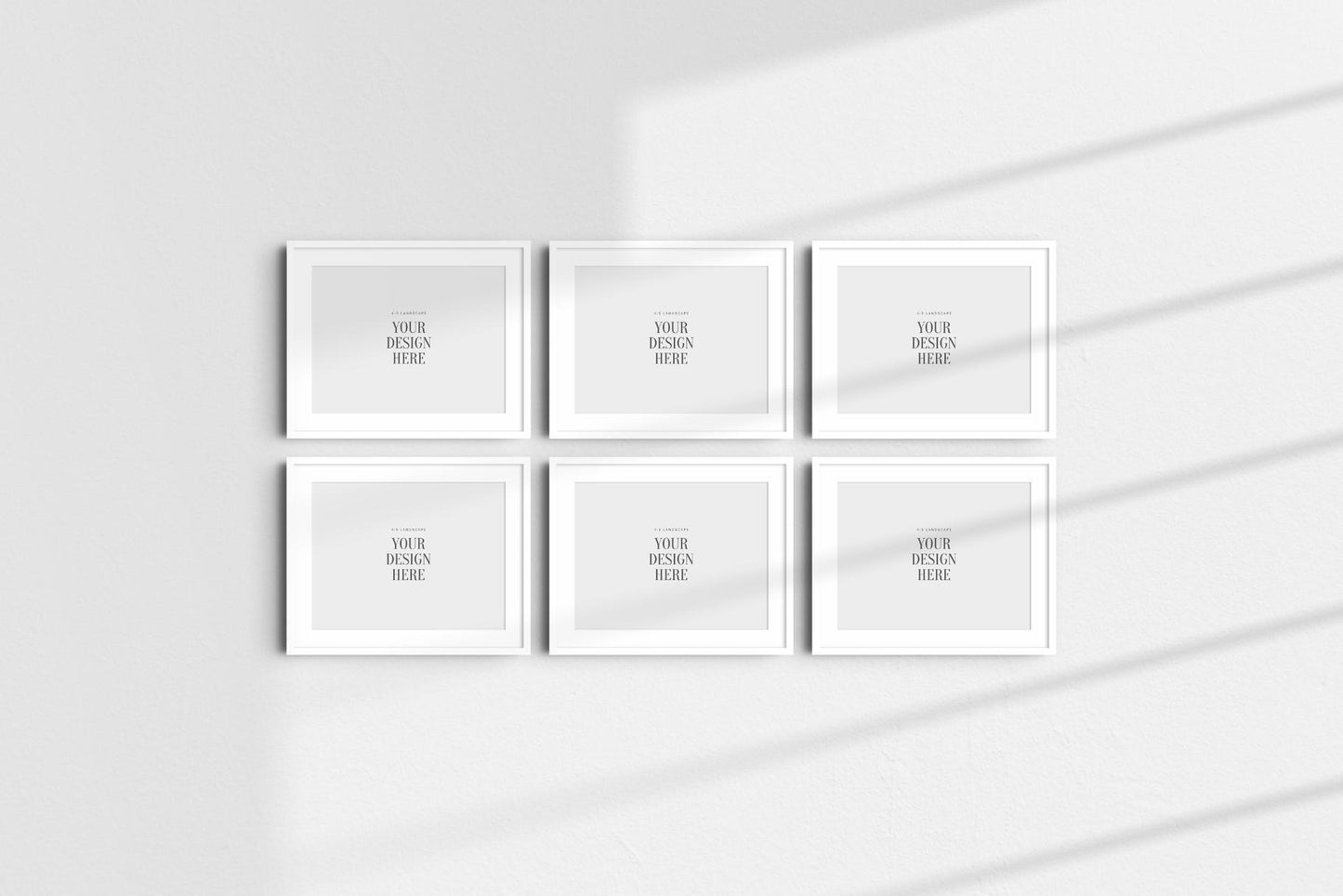 5:4 FRAME MOCKUP BUNDLE 4:5 Landscape | Gallery Wall Mockups | Frame Mockup Sets of 6, 4, 3, 2 + 1 Single Frame | PSD