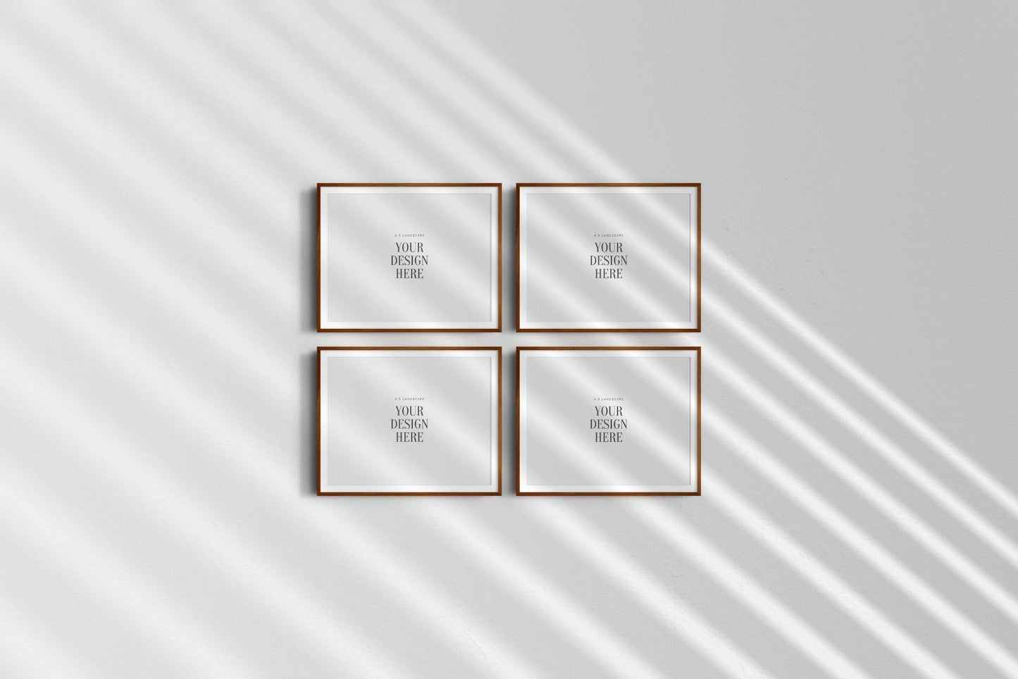 5:4 FRAME MOCKUP BUNDLE 4:5 Landscape | Gallery Wall Mockups | Frame Mockup Sets of 6, 4, 3, 2 + 1 Single Frame | PSD
