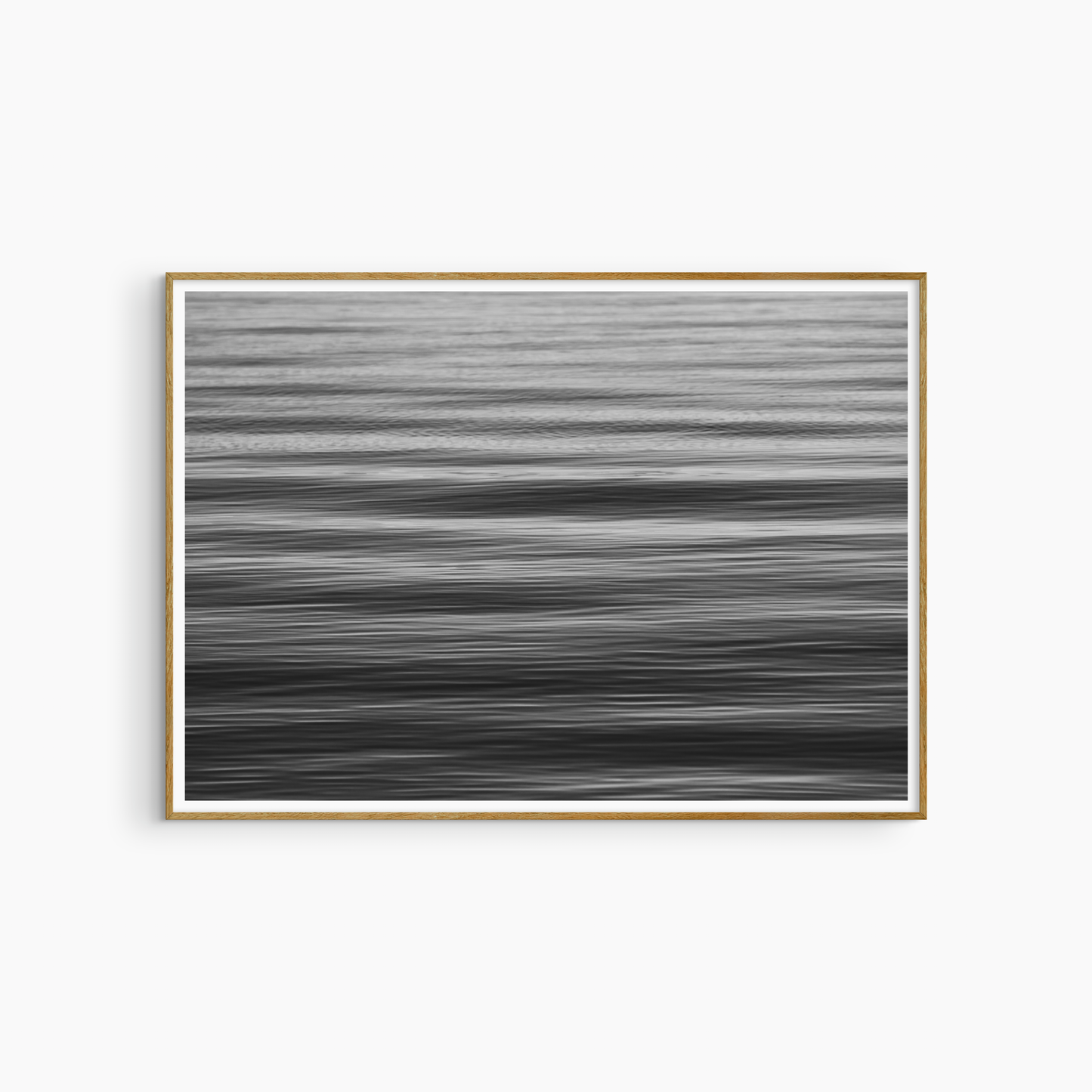Ocean motion blur photography print, black and white abstract sea wall art, minimalist coastal print