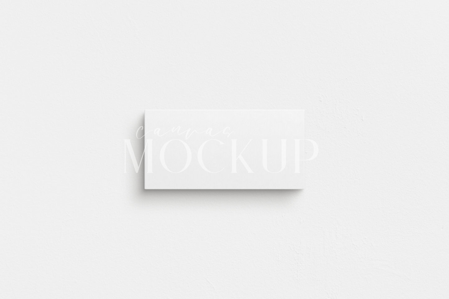 Canvas Mockup 2:1, 1:2 Landscape | Unframed Art Canvas Mockup | Horizontal Canvas Mockup Template PSD | Front View
