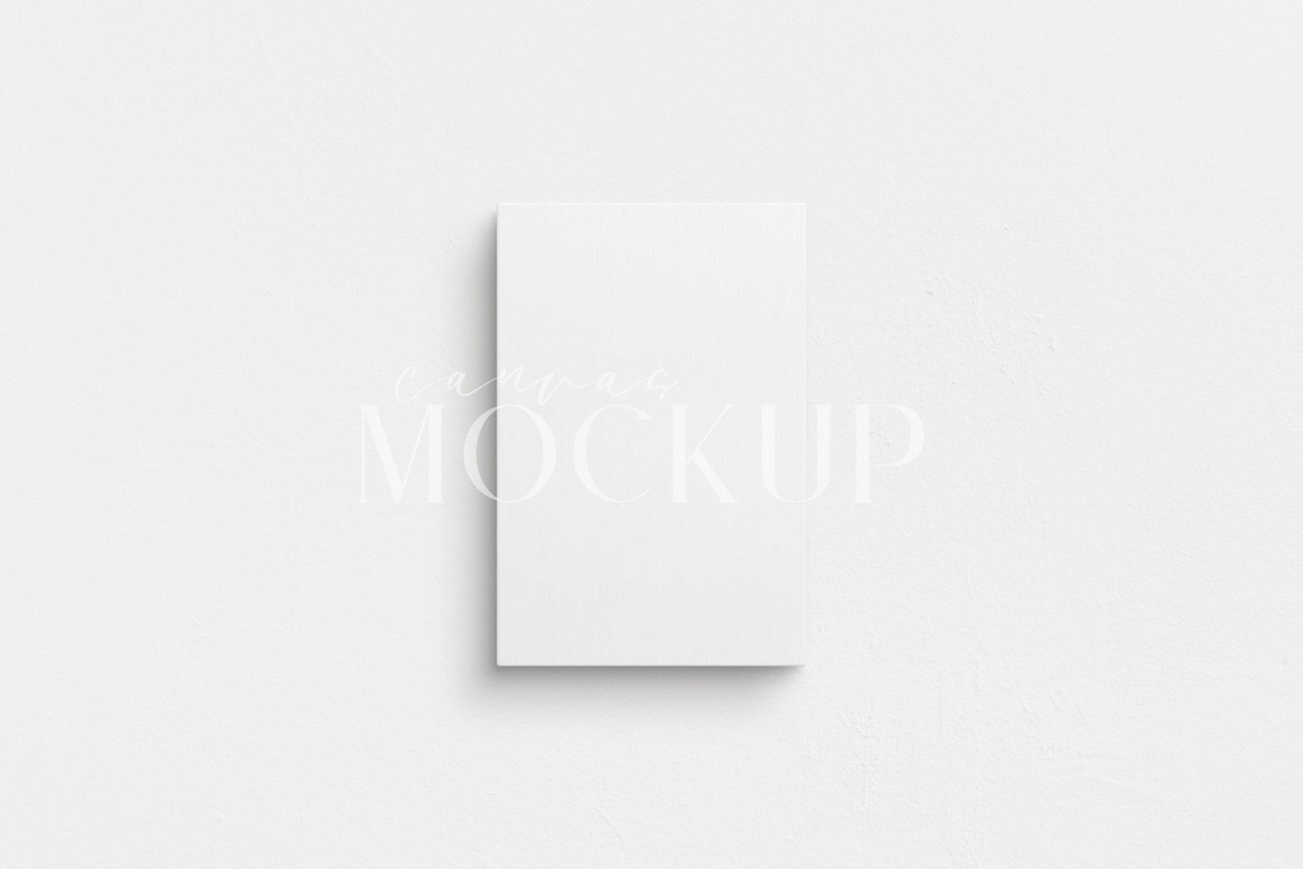 Canvas Mockup 2:3 Portrait | Unframed Art Canvas Mockup | Vertical Canvas Mockup Template PSD | Front View