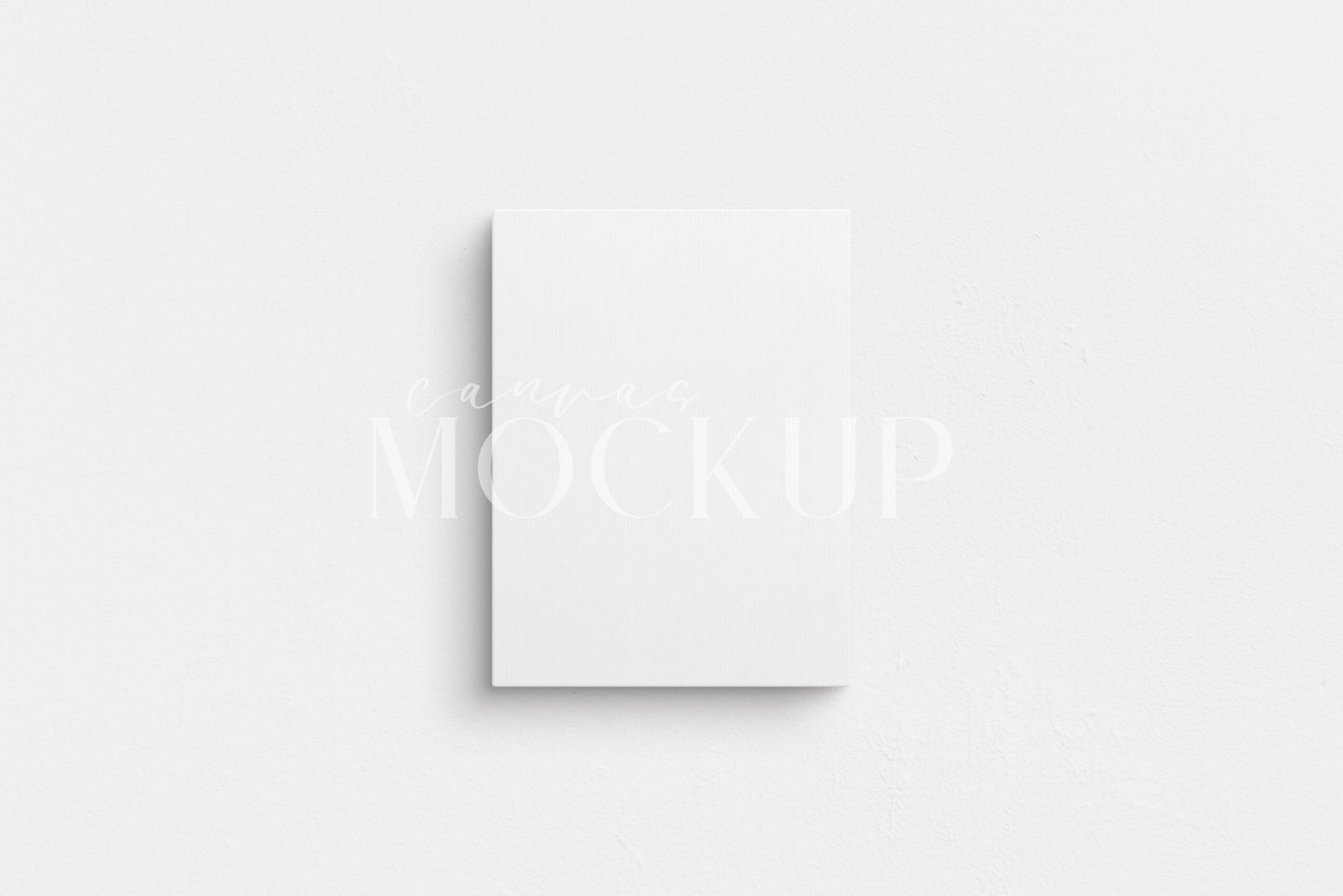 Canvas Mockup 3:4 Portrait | Unframed Art Canvas Mockup | Vertical Canvas Mockup Template PSD | Front View