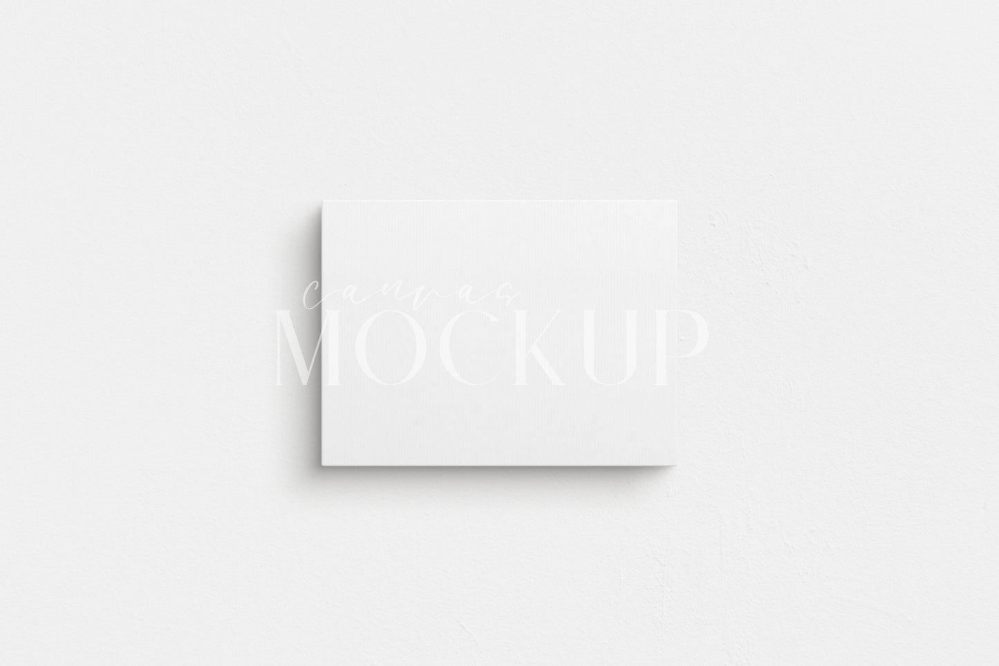 Canvas Mockup 4:3, 3:4 Landscape | Unframed Art Canvas Mockup | Horizontal Canvas Mockup Template PSD | Front View