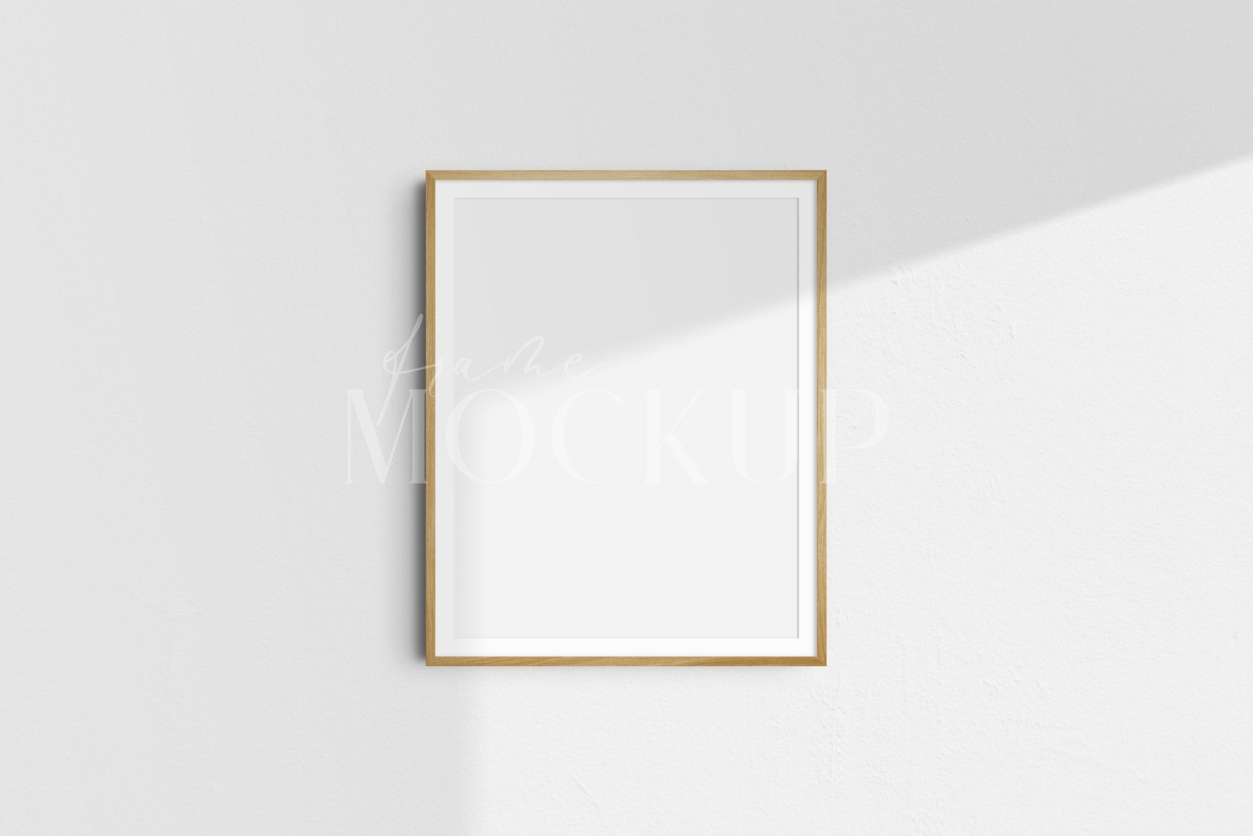Frame Mockup 4:5 Portrait Vertical Wooden Frame Mockup Kit PSD