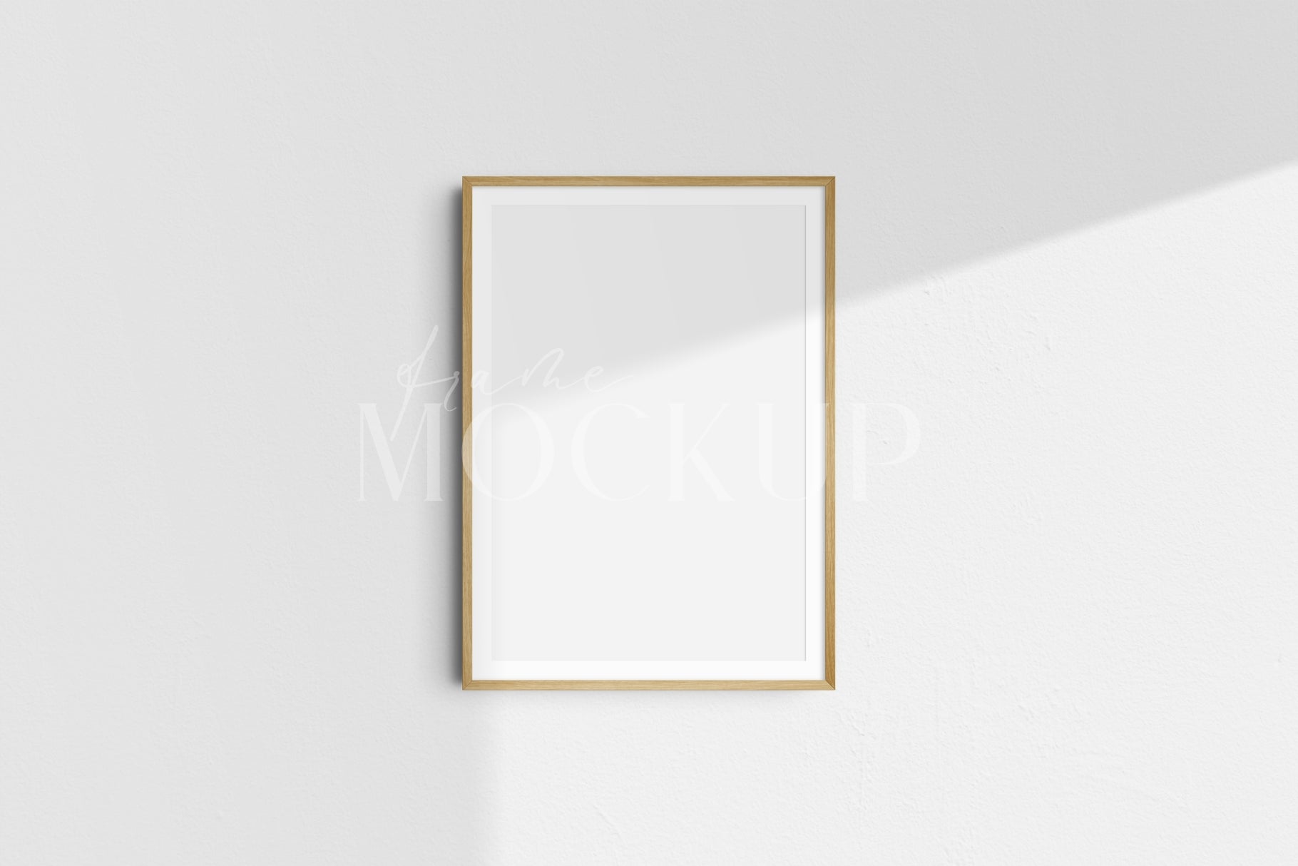 Frame Mockup 5:7 A4 A3 A2 Portrait Vertical Wooden Frame Mockup Kit PSD