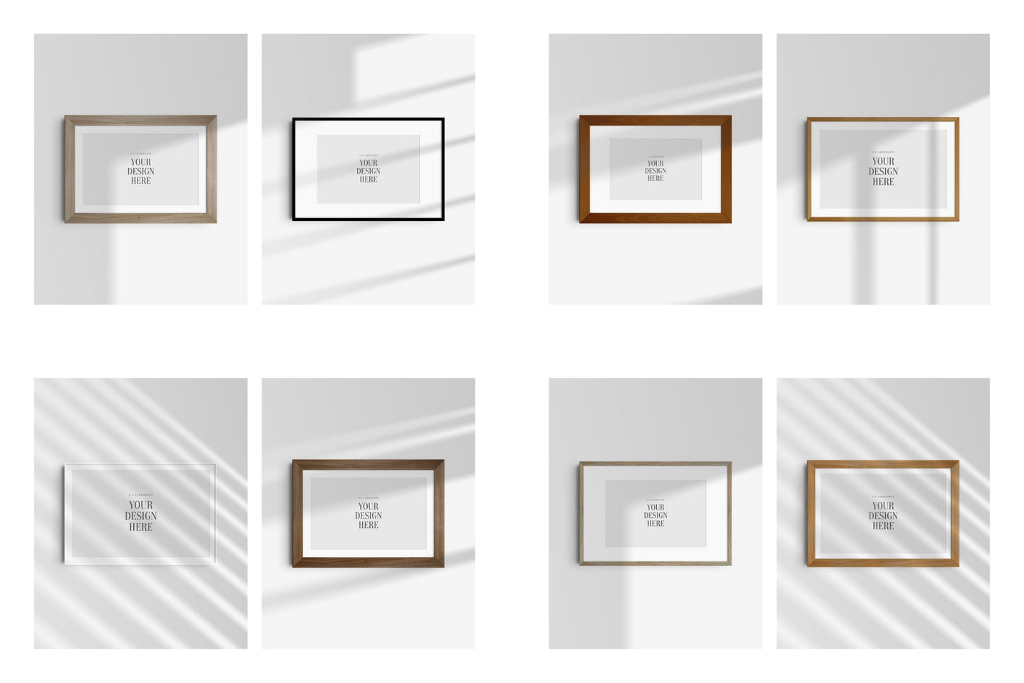Frame Mockup Bundle 2:3 | 3:2 | Vertical and Horizontal Frame Mockups | Single Frames and Sets of 2, 3, 4, 6 | PSD