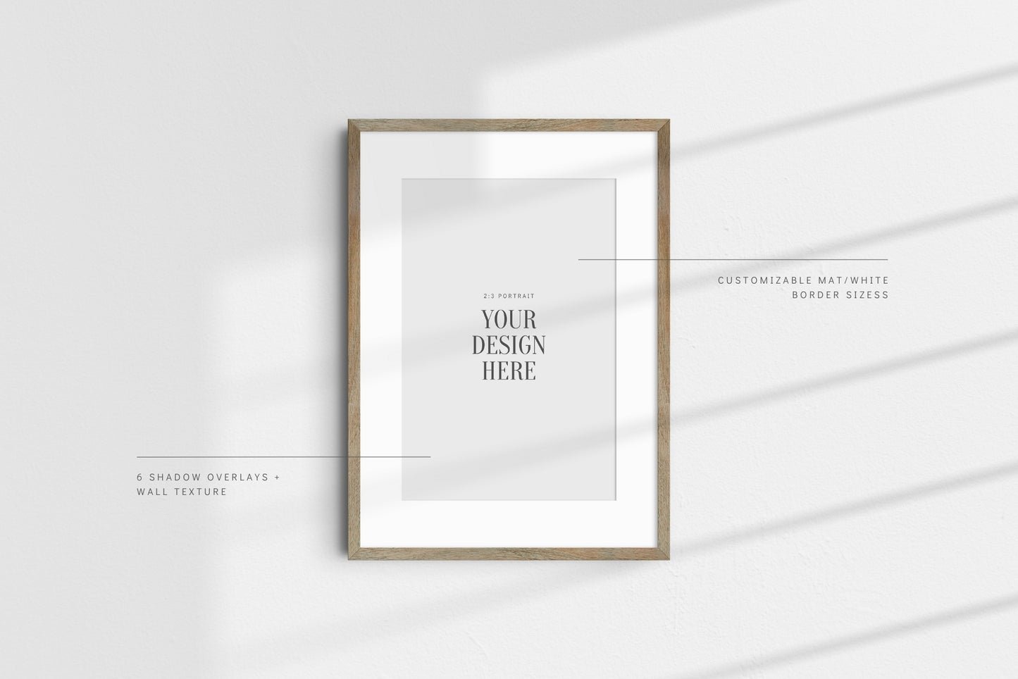 5:7 7:5 A4 Frame Mockup Set | Vertical, Horizontal, Square | PSD