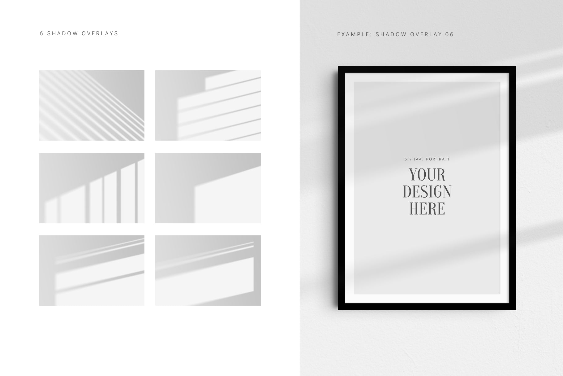 2:3 3:2 Frame Mockup Set | Vertical, Horizontal, Square | PSD