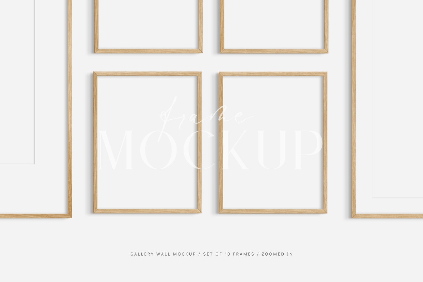 Gallery Wall Mockup | Frame Mockup Set of 10 Frames | Wall Art Mockup | PSD Template