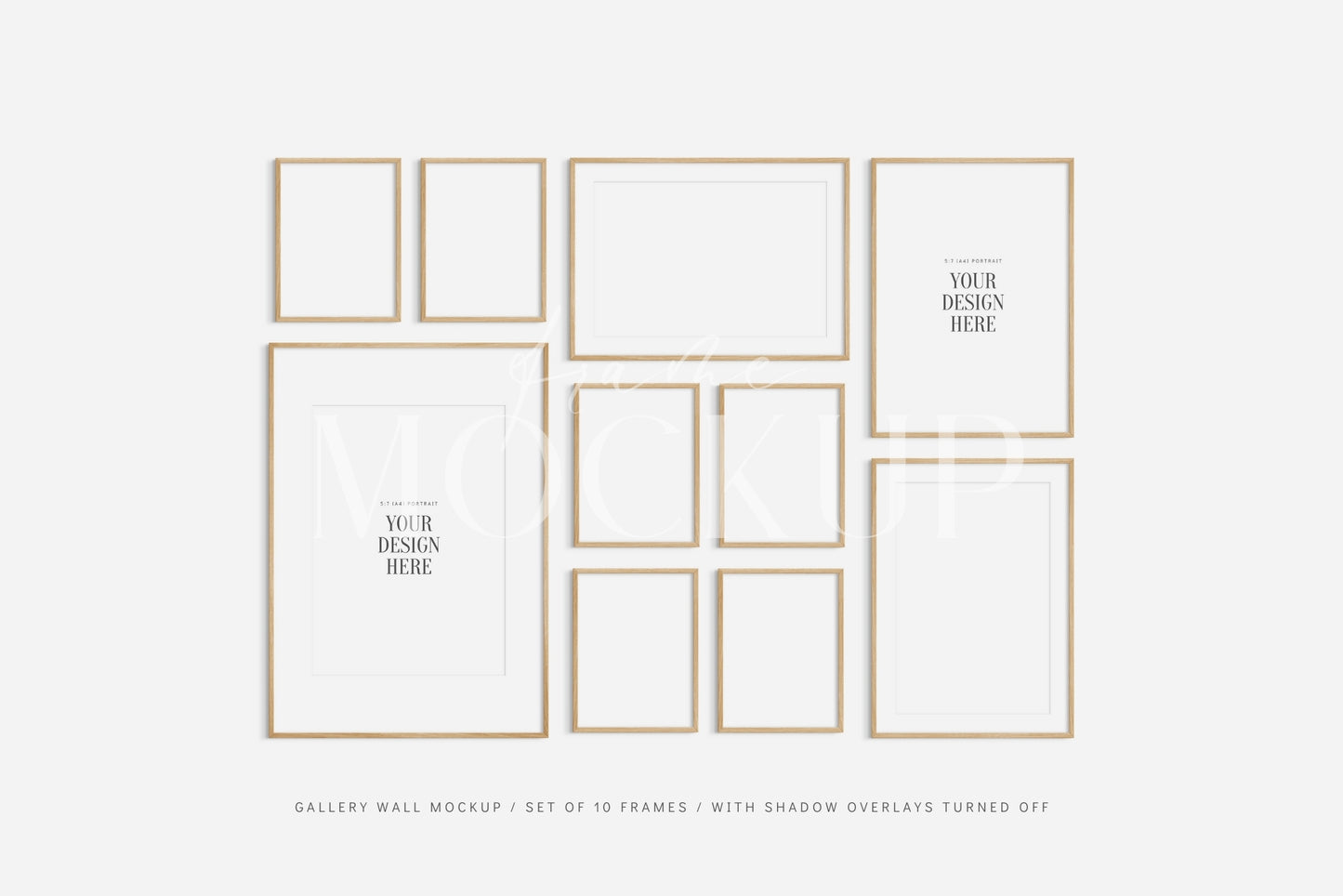 Gallery Wall Mockup | Frame Mockup Set of 10 Frames | Wall Art Mockup | PSD Template