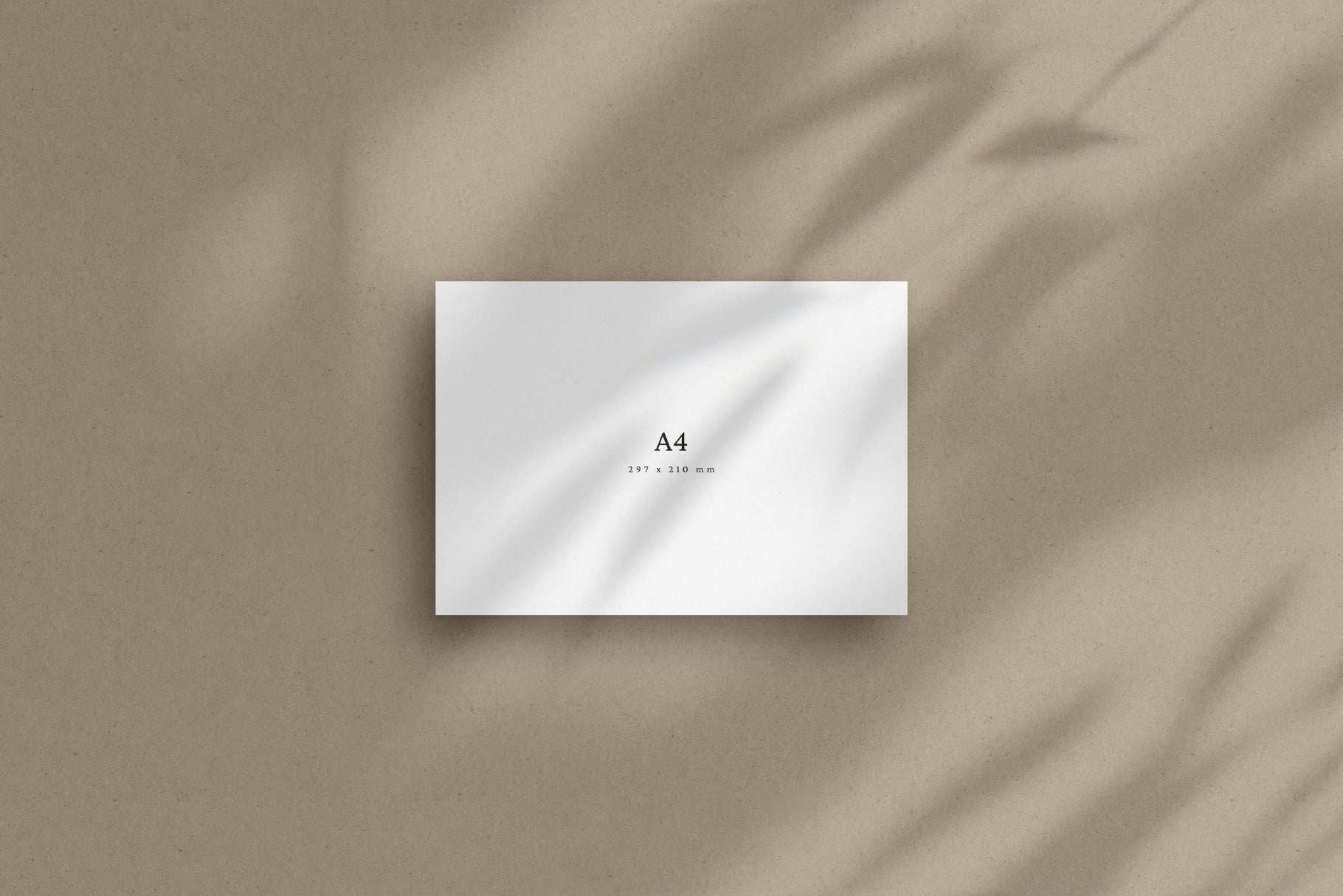 Horizontal A4 Flyer Mockup | A4 Landscape | A4 Paper Mockup Set | PSD