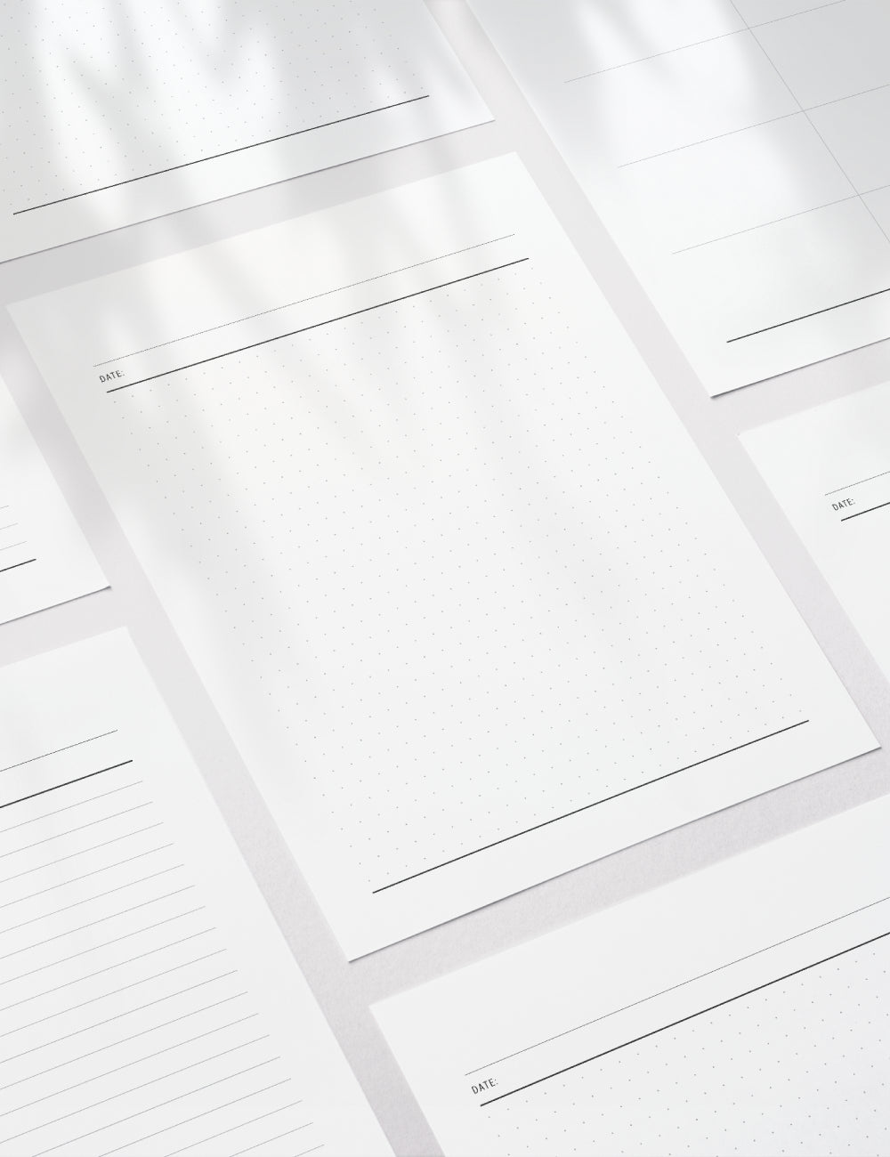 Printable Notes, Lists, Tables | Printable Planner Essentials | A4 | A5 | US Letter | Printable Planner Pages | Minimal Aesthetic | Clean Design | PDF + JPEG | PAPER MOON Art & Design
