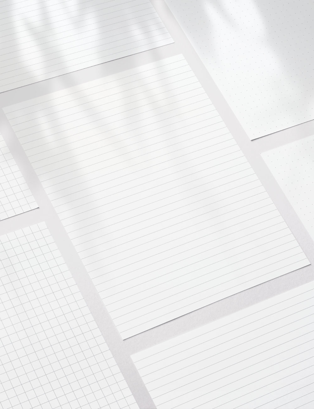Printable Basic Planner Pages | Lined, Grid. Dotted | Printable Planner Essentials | A4 | A5 | US Letter | Printable Planner Pages | Minimal Aesthetic | Clean Design | PDF + JPEG | PAPER MOON Art & Design