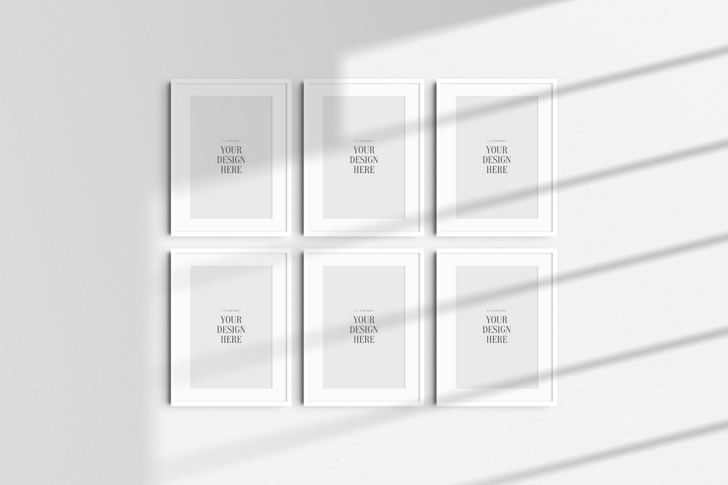 Frame Mockup BUNDLE 3:4 Portrait | Gallery Wall Mockups | Frame Mockup Sets | PSD