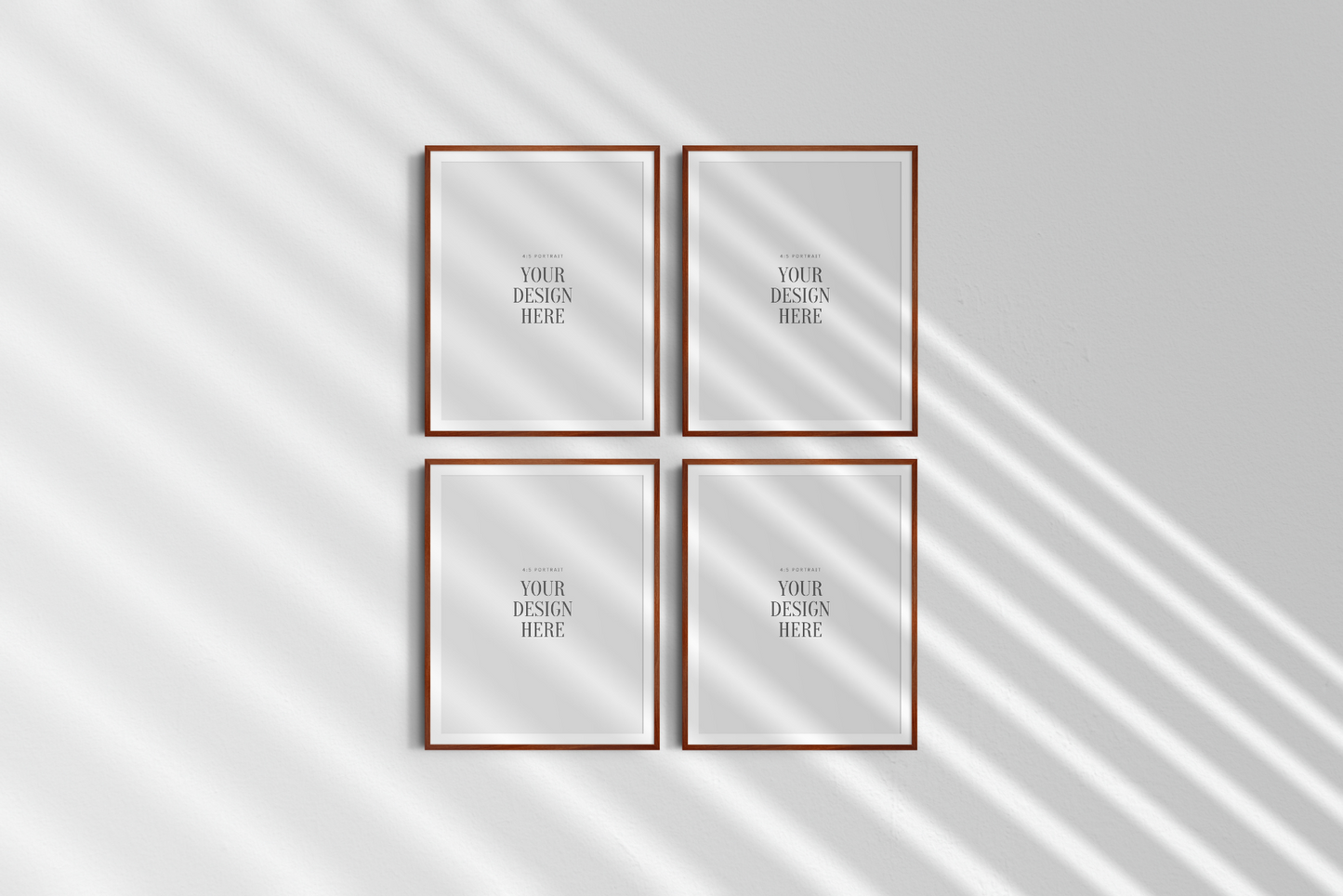 Frame Mockup BUNDLE 4:5 Portrait | Gallery Wall Mockups | Frame Mockup Sets | PSD