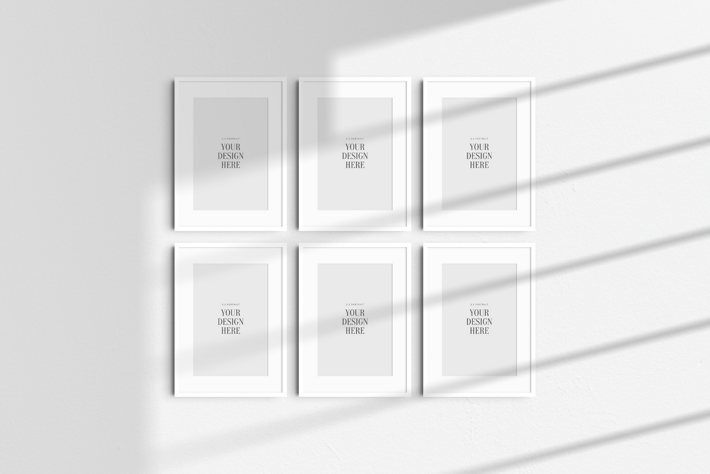 Frame Mockup BUNDLE 5:7 (A4) Portrait | Gallery Wall Mockups | Frame Mockup Sets | PSD