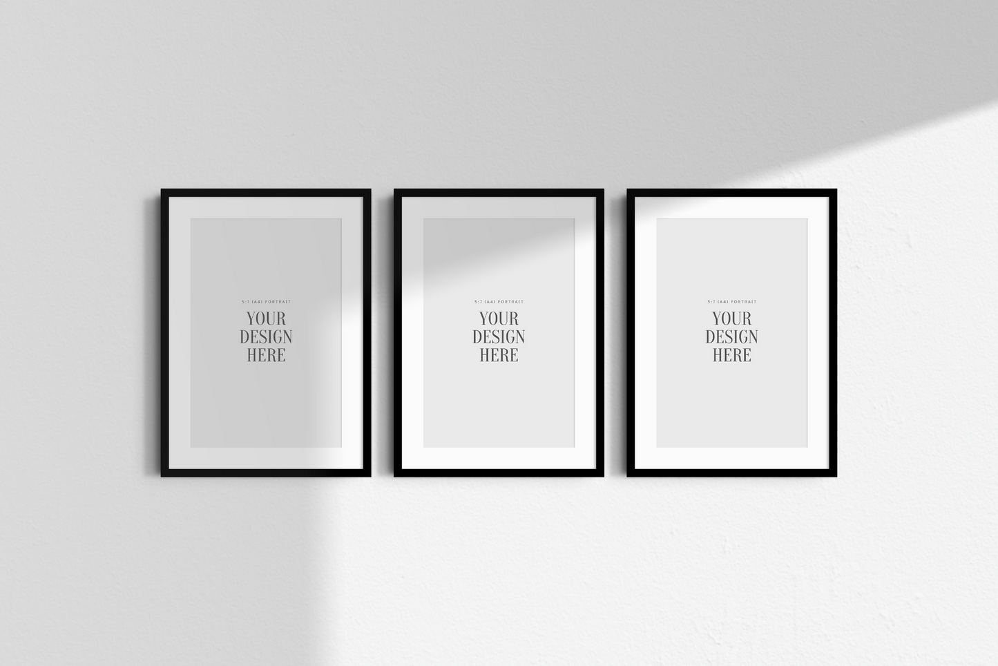 Frame Mockup BUNDLE 5:7 (A4) Portrait | Gallery Wall Mockups | Frame Mockup Sets | PSD