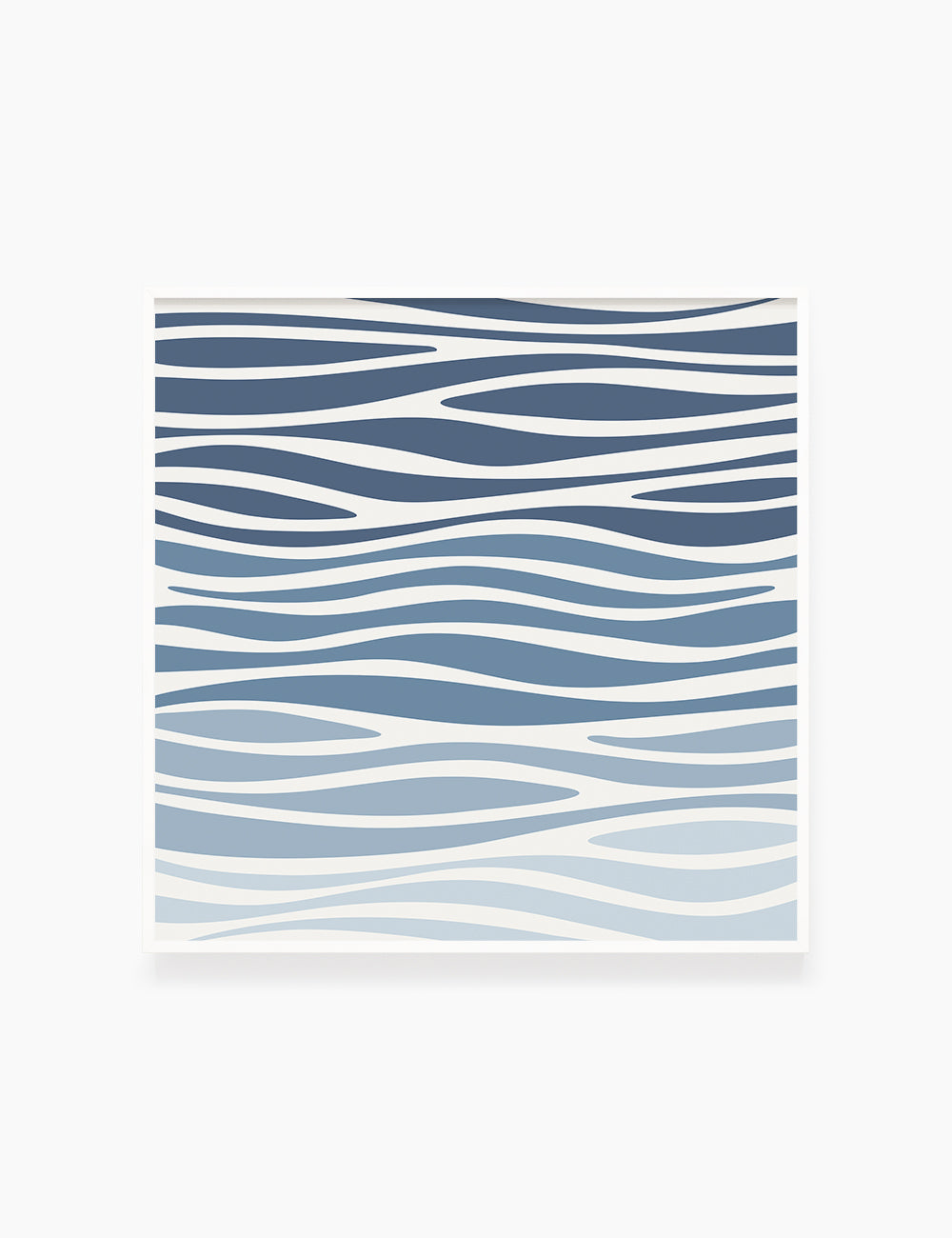 BLUE OCEAN WAVES. BOHO ART. Minimalist. Abstract. Printable Wall Art Illustration. - PAPER MOON Art & Design