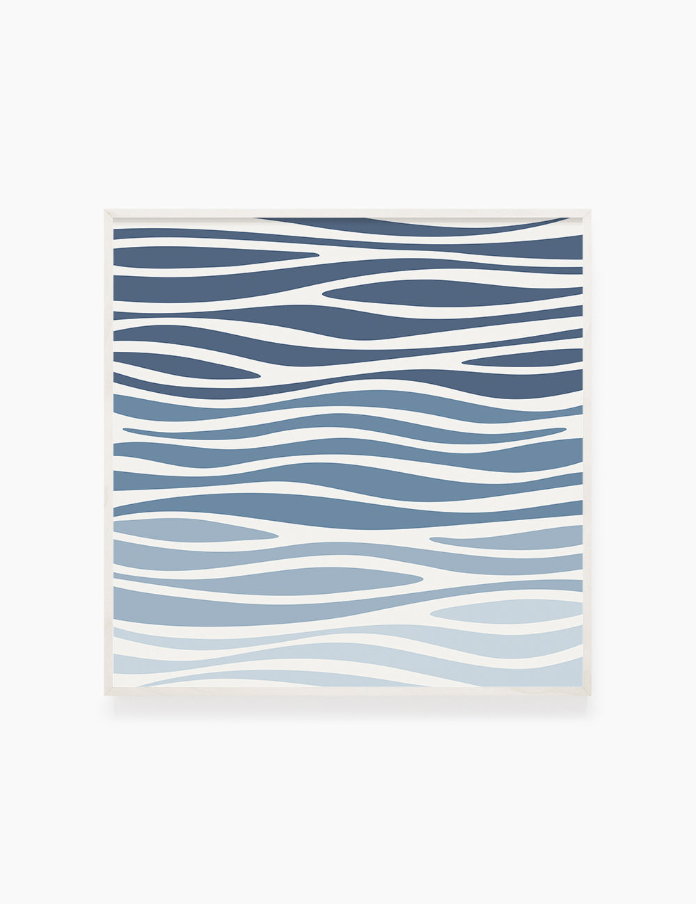 BLUE OCEAN WAVES. BOHO ART. Minimalist. Abstract. Printable Wall Art Illustration. - PAPER MOON Art & Design