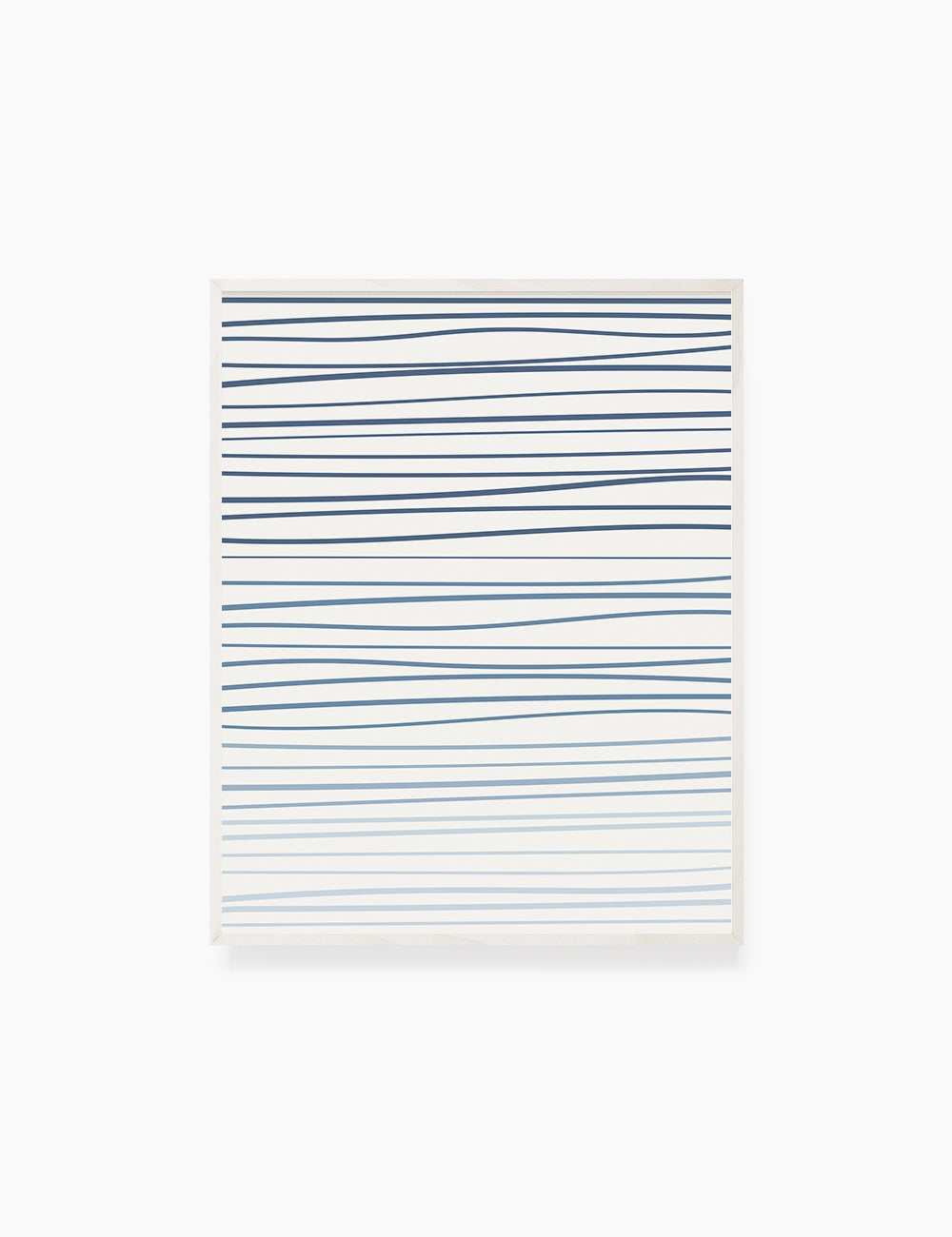 WAVY LINES. BLUE. Minimalist. Abstract. Boho Art. Printable Wall Art Illustration. - PAPER MOON Art & Design