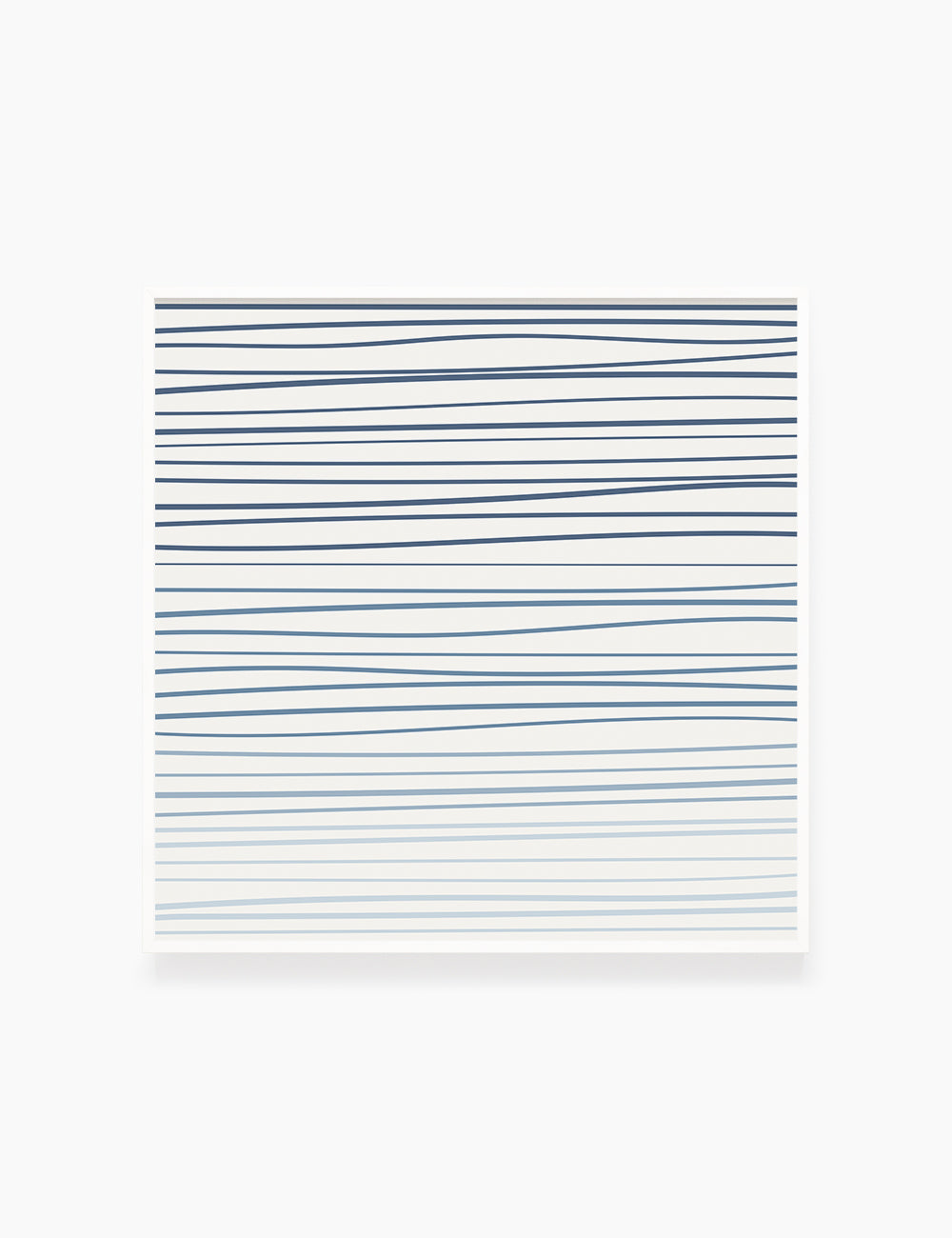 WAVY LINES. BLUE. Minimalist. Abstract. Boho Art. Printable Wall Art Illustration. - PAPER MOON Art & Design