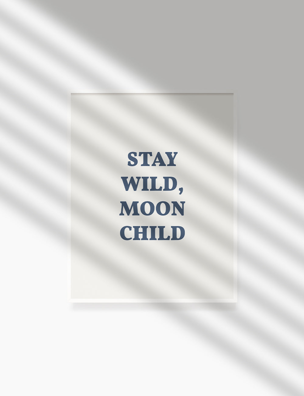 STAY WILD, MOON CHILD. Moonchild Quote. Blue. Printable Wall Art Quote. - PAPER MOON Art & Design