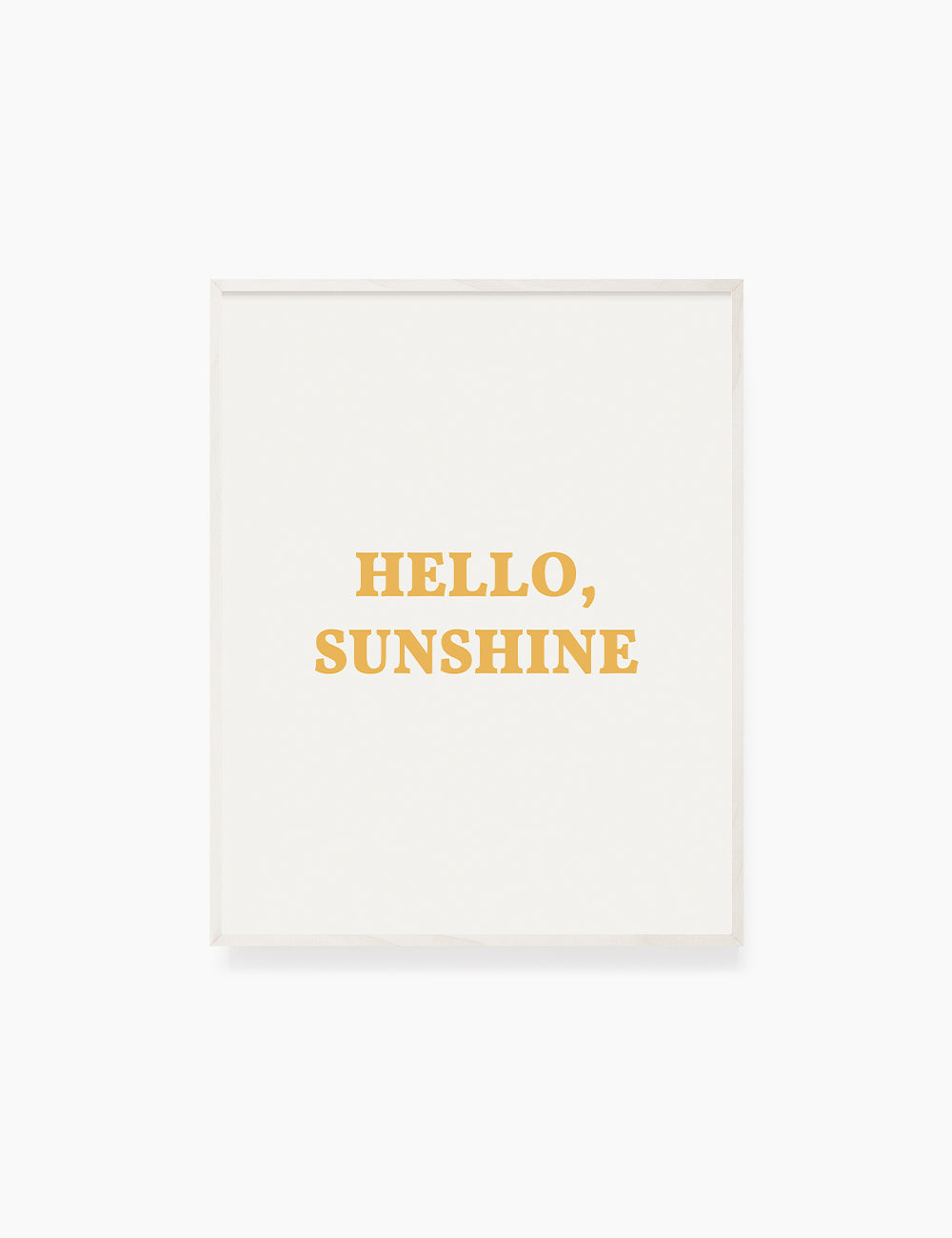 HELLO, SUNSHINE. Hello Sunshine Quote. Yellow. Printable Wall Art Quote. - PAPER MOON Art & Design