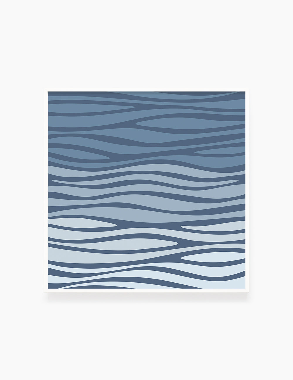 BLUE OCEAN WAVES. BOHO ART. Minimalist. Abstract. Printable Wall Art Illustration. - PAPER MOON Art & Design