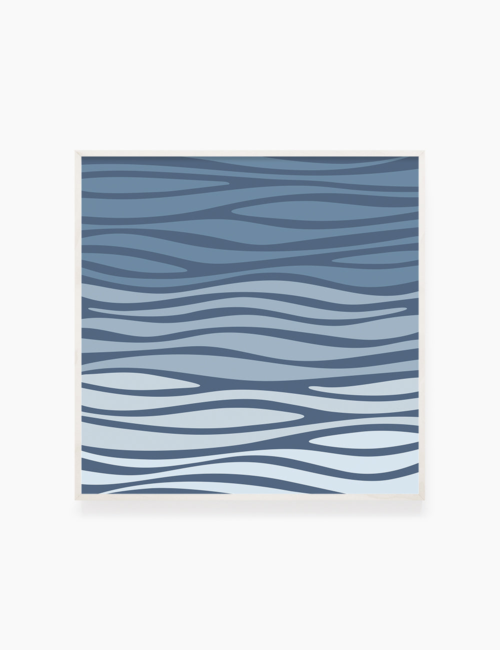 BLUE OCEAN WAVES. BOHO ART. Minimalist. Abstract. Printable Wall Art Illustration. - PAPER MOON Art & Design