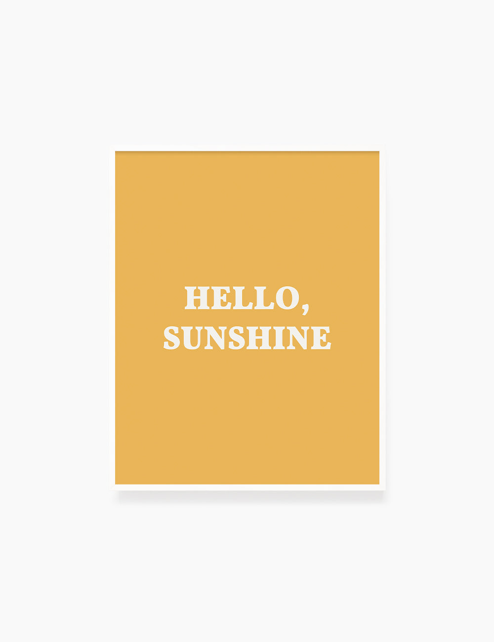 HELLO, SUNSHINE. Hello Sunshine Quote. Yellow. Printable Wall Art Quote. - PAPER MOON Art & Design