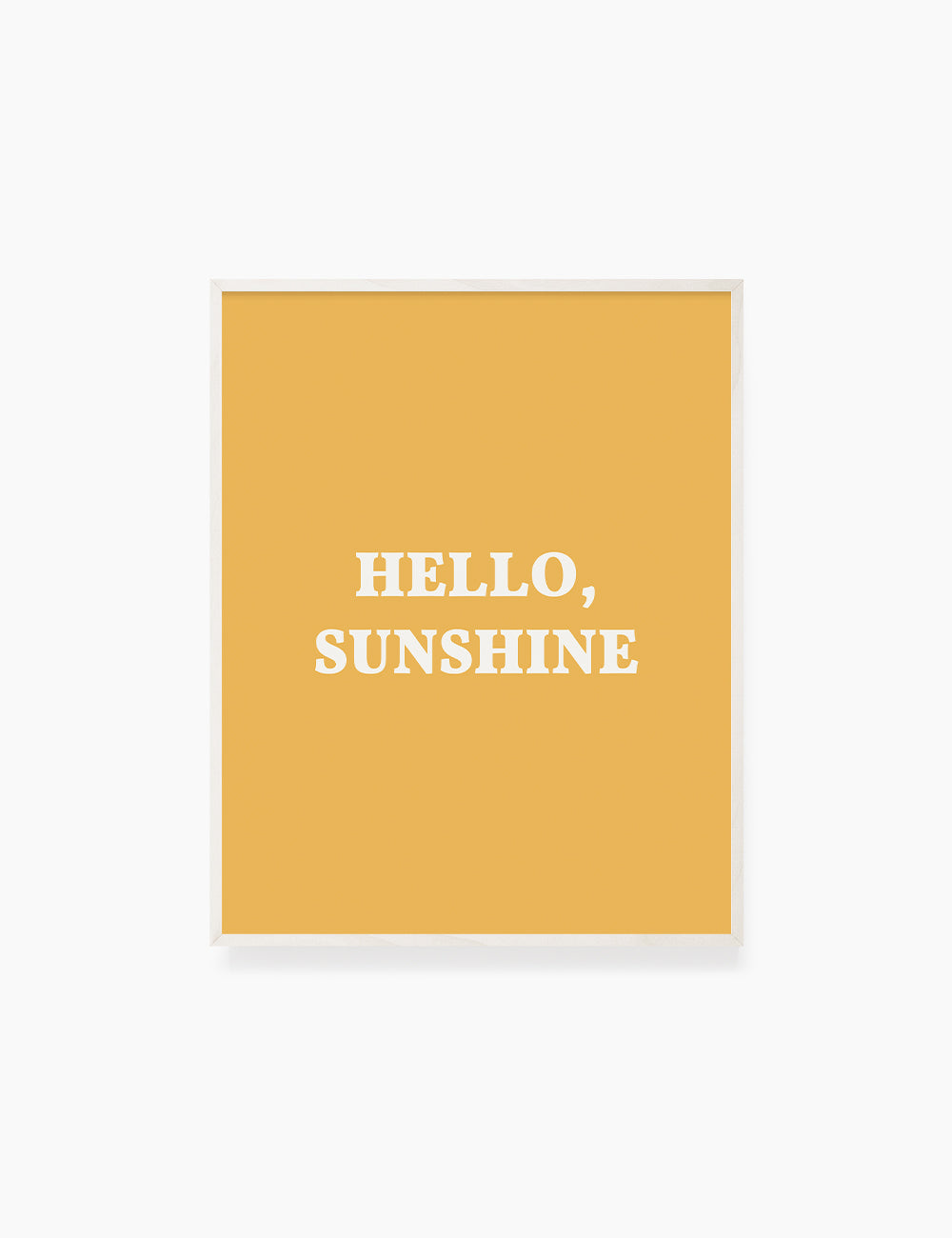 HELLO, SUNSHINE. Hello Sunshine Quote. Yellow. Printable Wall Art Quote. - PAPER MOON Art & Design