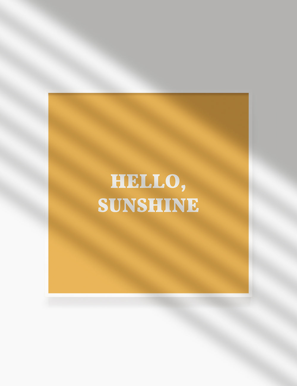 HELLO, SUNSHINE. Hello Sunshine Quote. Yellow. Printable Wall Art Quote. - PAPER MOON Art & Design