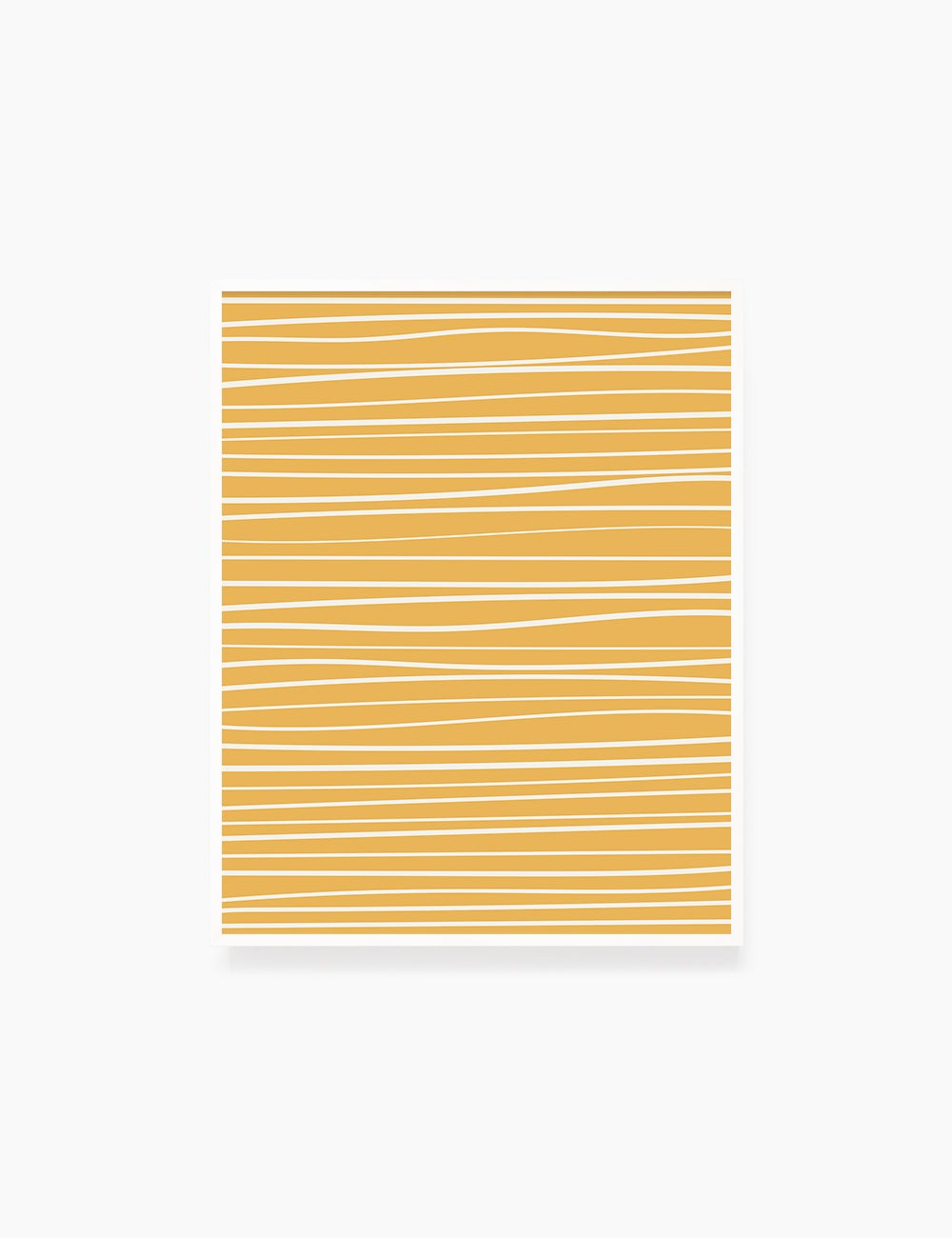 WAVY LINES. YELLOW. Minimalist. Abstract. Boho Art. Printable Wall Art Illustration. - PAPER MOON Art & Design