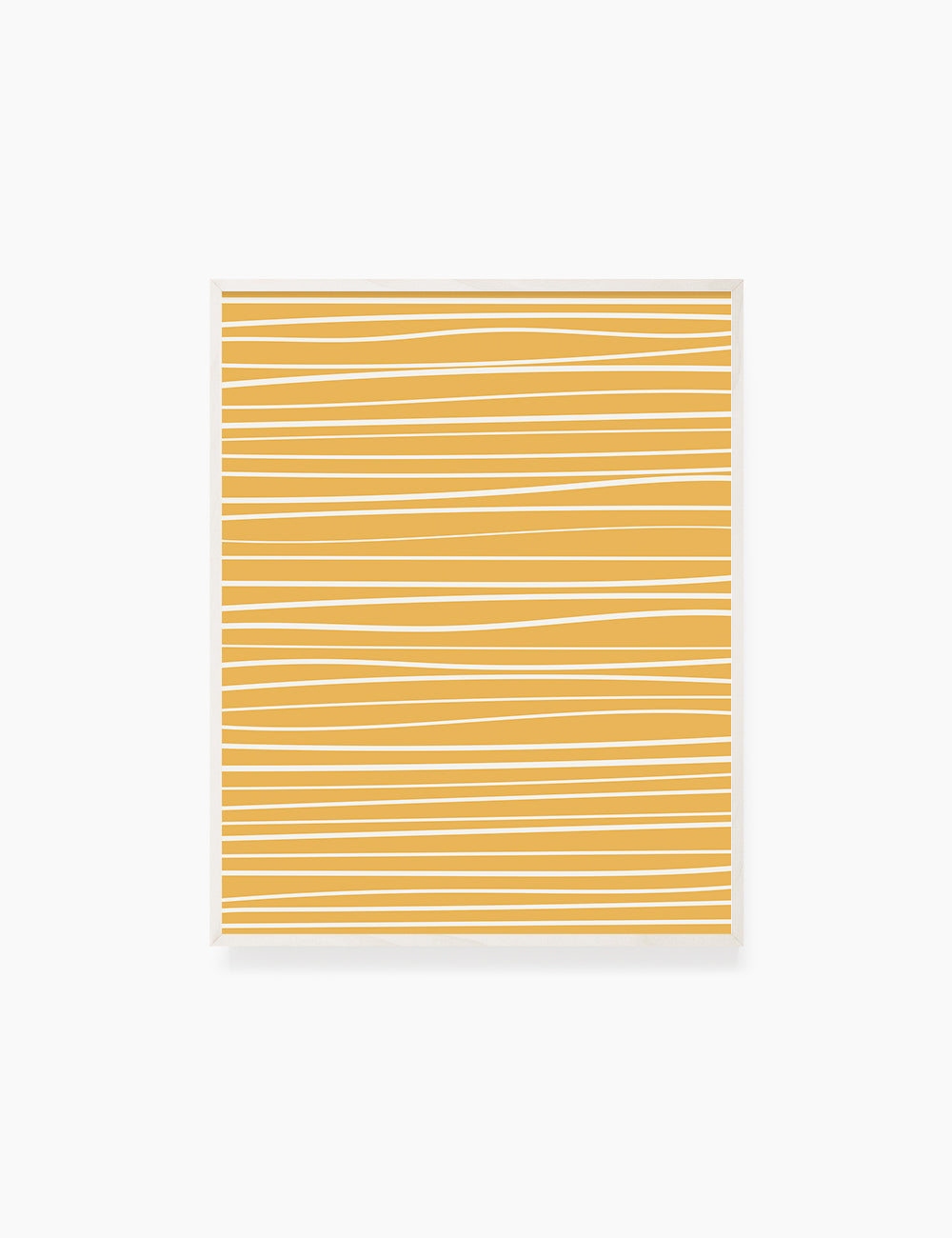WAVY LINES. YELLOW. Minimalist. Abstract. Boho Art. Printable Wall Art Illustration. - PAPER MOON Art & Design