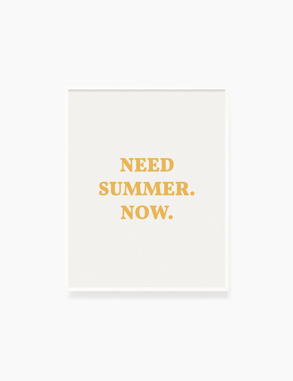 NEED SUMMER. NOW. Summer Quote. Yellow. Printable Wall Art Quote. - PAPER MOON Art & Design