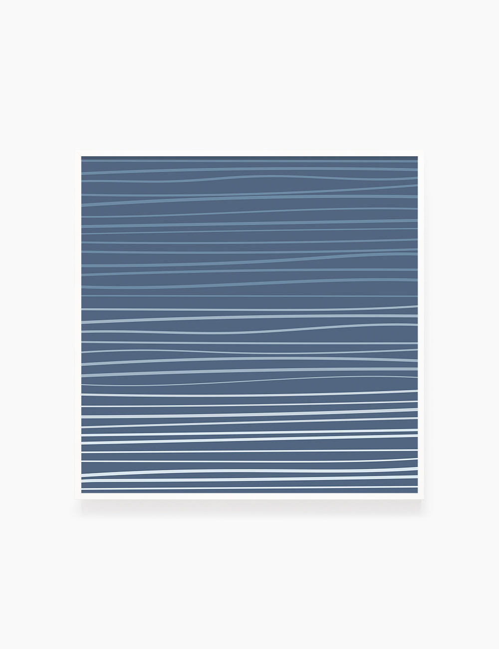 WAVY LINES. BLUE. Minimalist. Abstract. Boho Art. Printable Wall Art Illustration. - PAPER MOON Art & Design