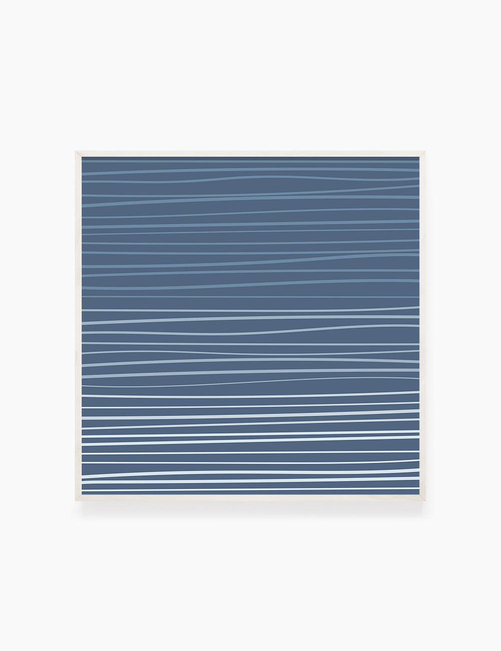 WAVY LINES. BLUE. Minimalist. Abstract. Boho Art. Printable Wall Art Illustration. - PAPER MOON Art & Design