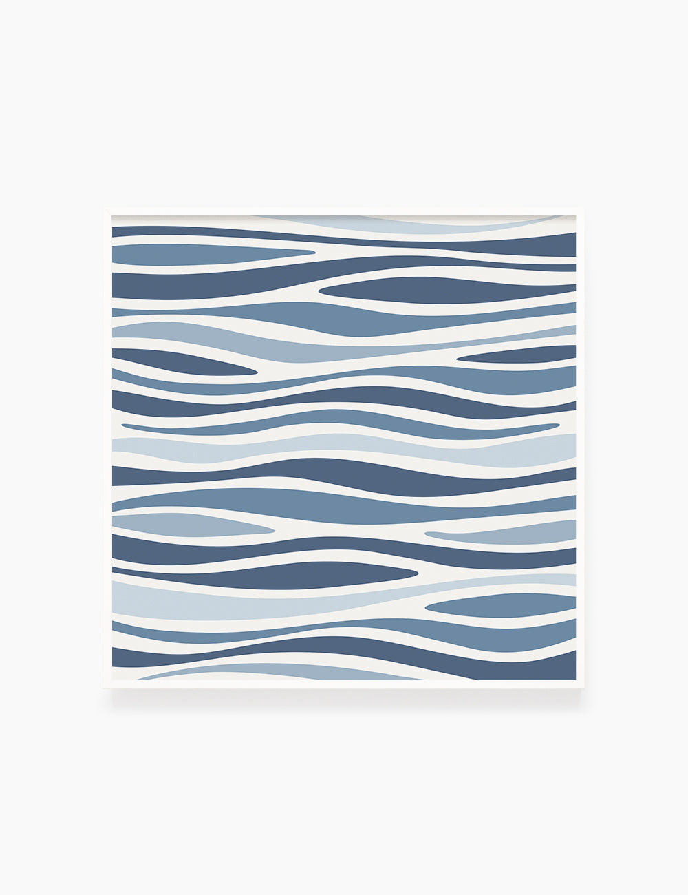 BLUE OCEAN WAVES. BOHO ART. Minimalist. Abstract. Printable Wall Art Illustration. - PAPER MOON Art & Design