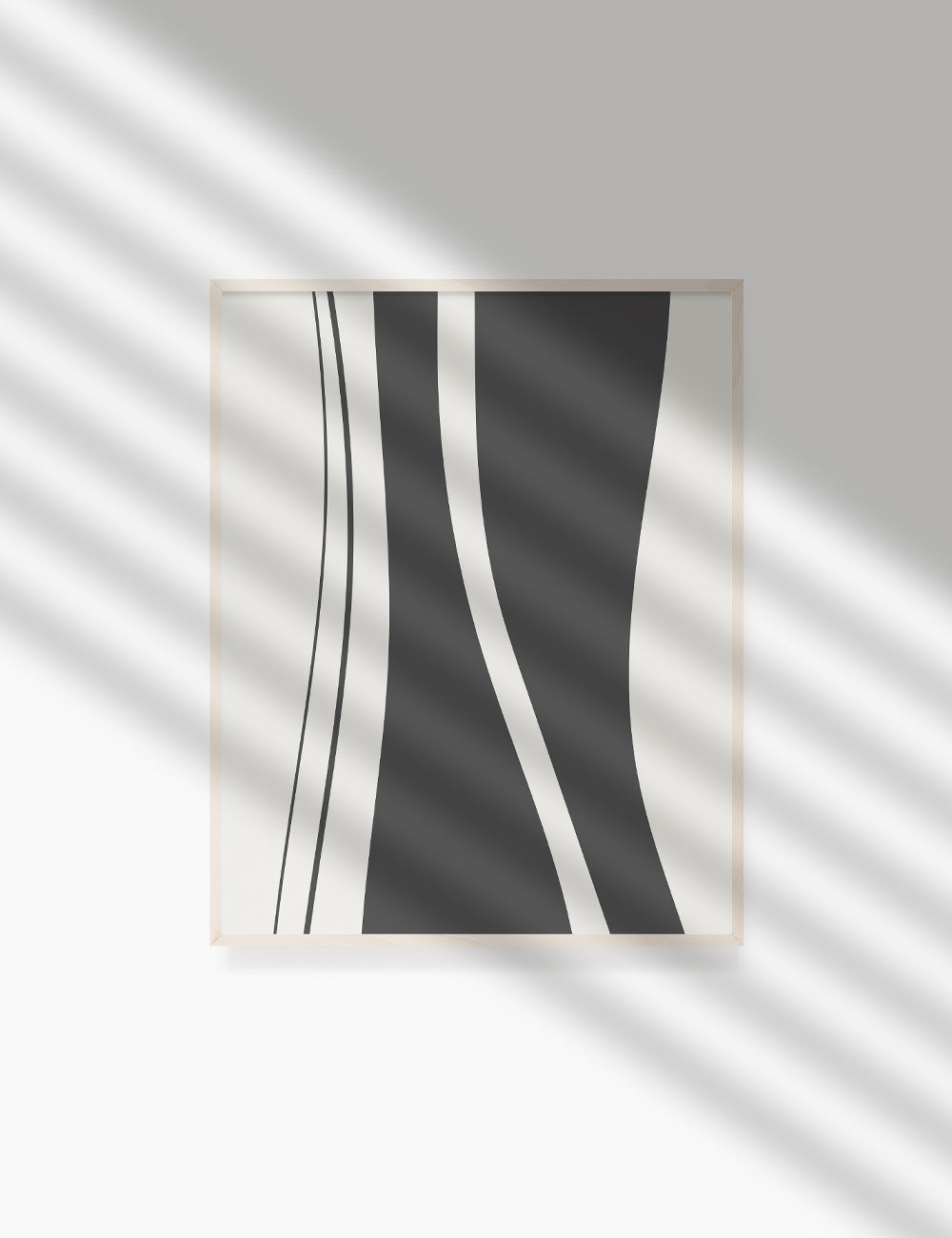 ABSTRACT MINIMAL SHAPES AND LINES. Printable Wall Art Illustration. Shapes and lines in dark grey and beige. Abstract art. Minimal design. Geometric print. Minimalist, abstract illustration art. Printable poster. | PAPER MOON Art & Design