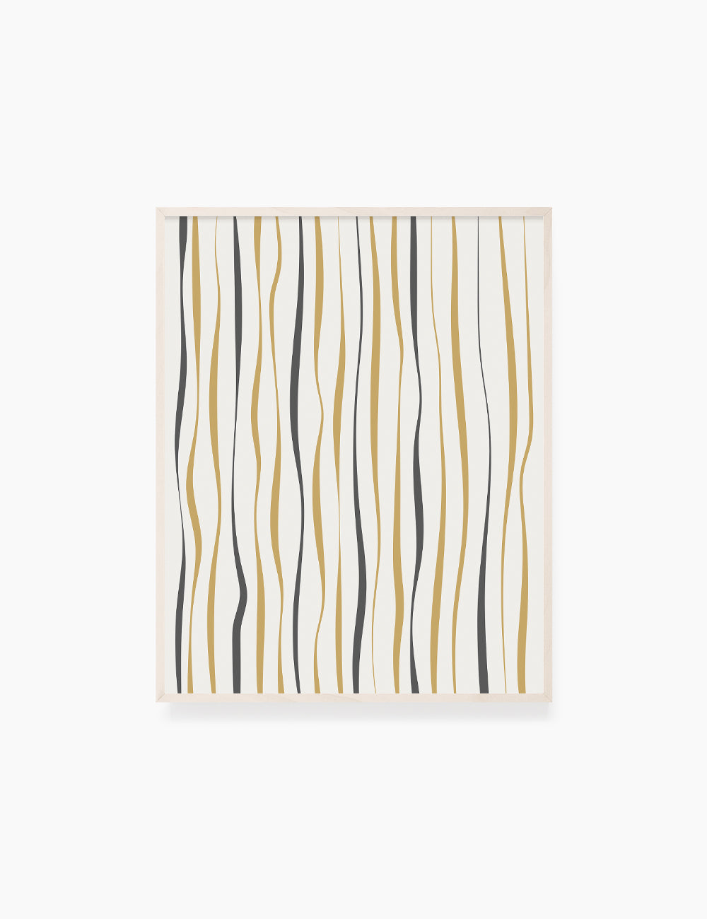 ABSTRACT MINIMAL WAVY LINES. Printable Wall Art Illustration. Wavy lines in dark grey, dull orange, and beige. Abstract art. Minimal design. Boho print. Minimalist, abstract illustration art. Printable poster. | PAPER MOON Art & Design