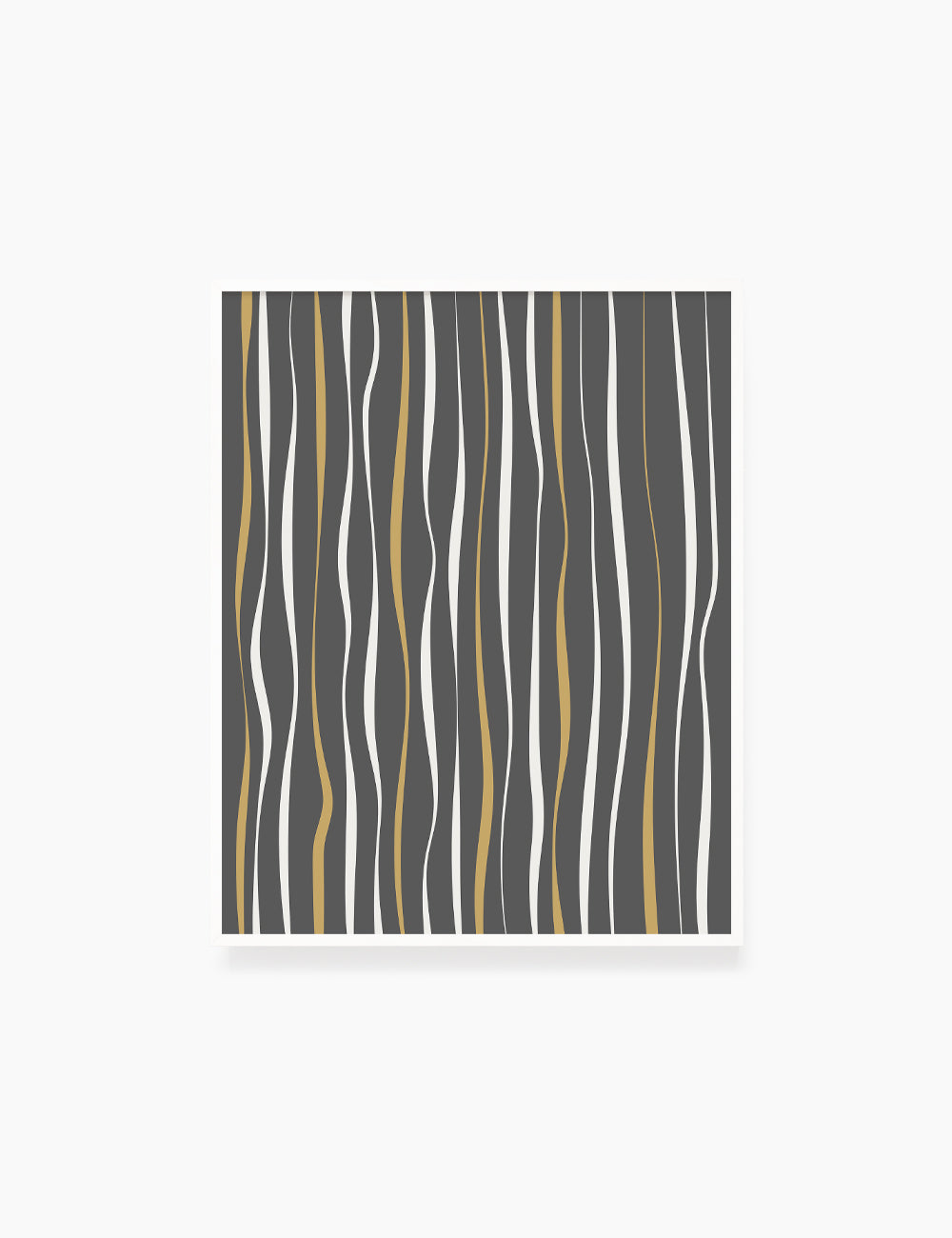 ABSTRACT MINIMAL WAVY LINES. Boho Art. Print. Printable Wall Art Illustration. Wavy lines in dark grey, dull orange, and beige. Abstract art. Minimal design. Minimalist, abstract illustration art. Printable poster. | PAPER MOON Art & Design