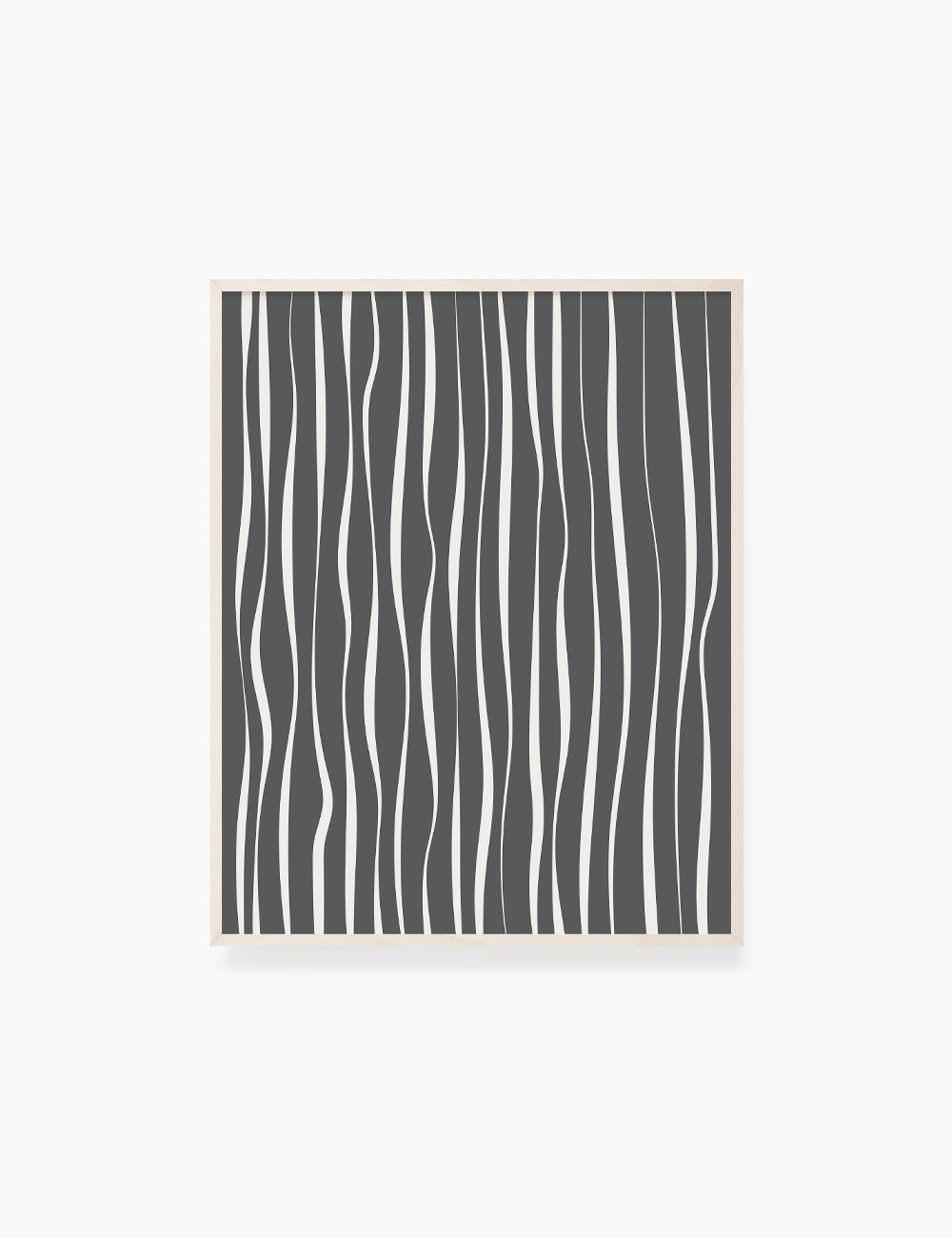 ABSTRACT MINIMAL WAVY LINES. Boho Art. Print. Printable Wall Art Illustration. Wavy lines in dark grey and beige. Abstract art. Minimal design. Minimalist, abstract illustration art. Printable poster. | PAPER MOON Art & Design