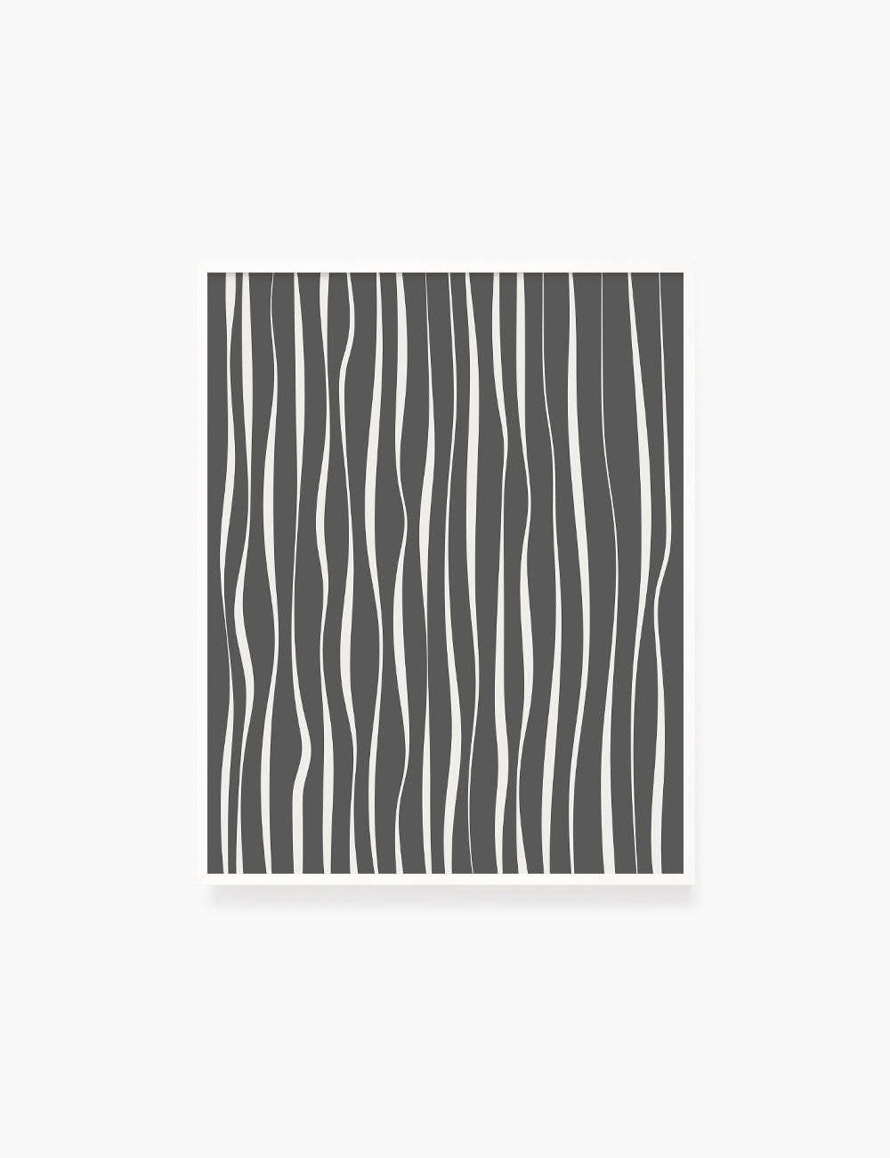 ABSTRACT MINIMAL WAVY LINES. Boho Art. Print. Printable Wall Art Illustration. Wavy lines in dark grey and beige. Abstract art. Minimal design. Minimalist, abstract illustration art. Printable poster. | PAPER MOON Art & Design