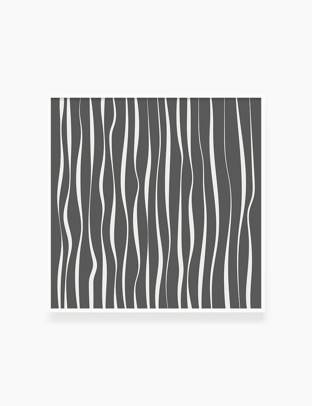 ABSTRACT MINIMAL WAVY LINES. Boho Art. Print. Printable Wall Art Illustration. Wavy lines in dark grey and beige. Abstract art. Minimal design. Minimalist, abstract illustration art. Printable poster. | PAPER MOON Art & Design